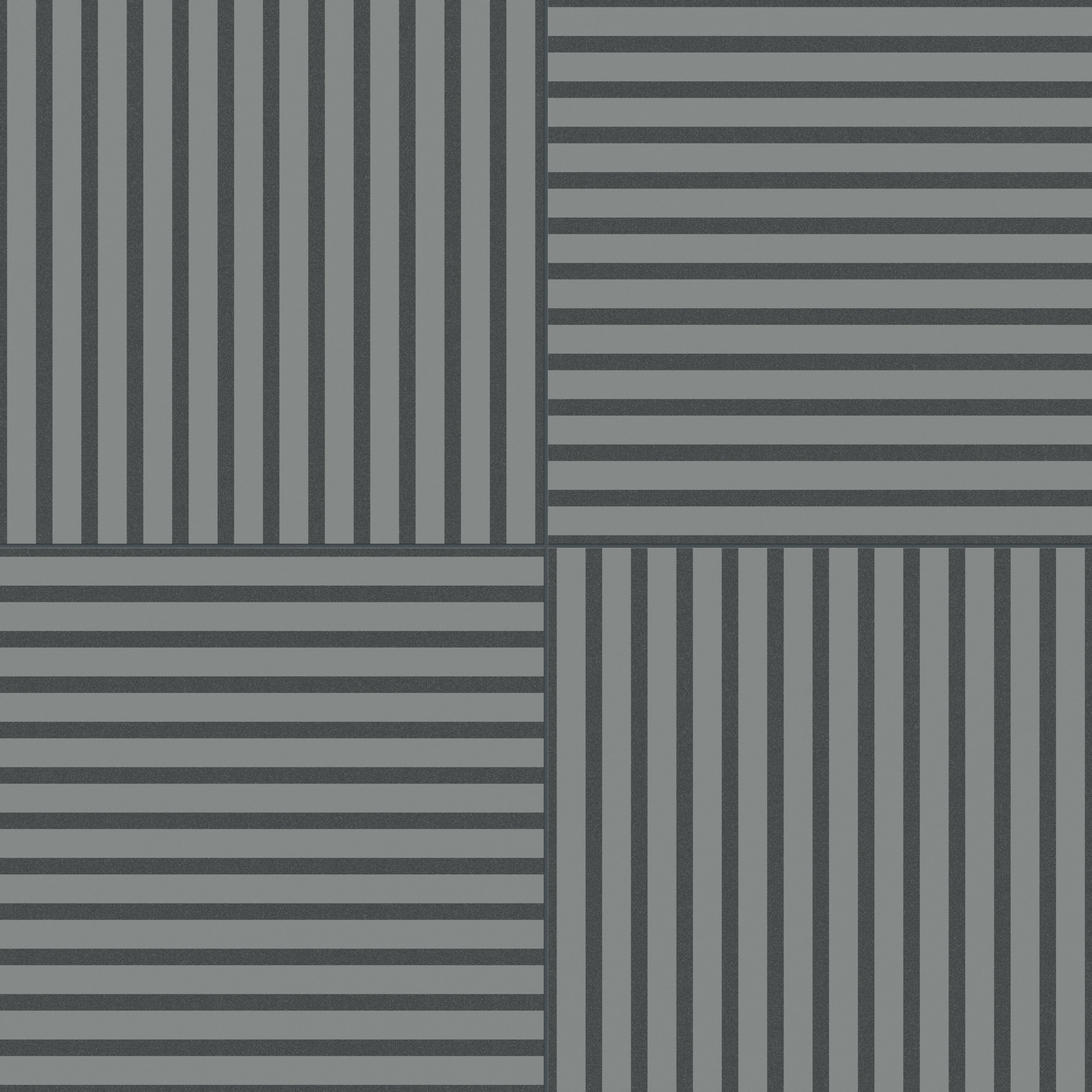Riley 24x24 Matte Porcelain Tile in Striped Pattern Indigo