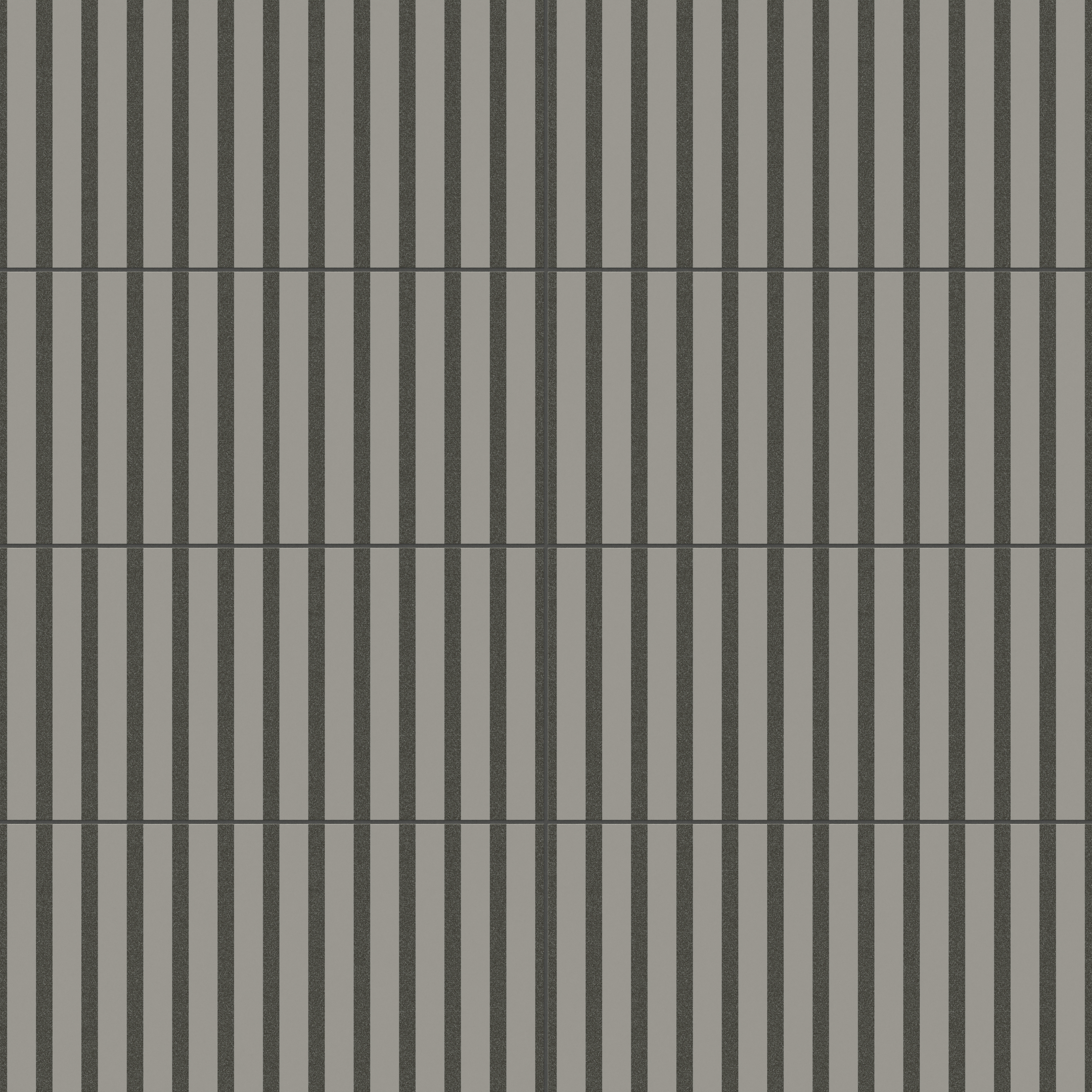 Riley 12x24 Matte Porcelain Tile in Striped Pattern Charcoal