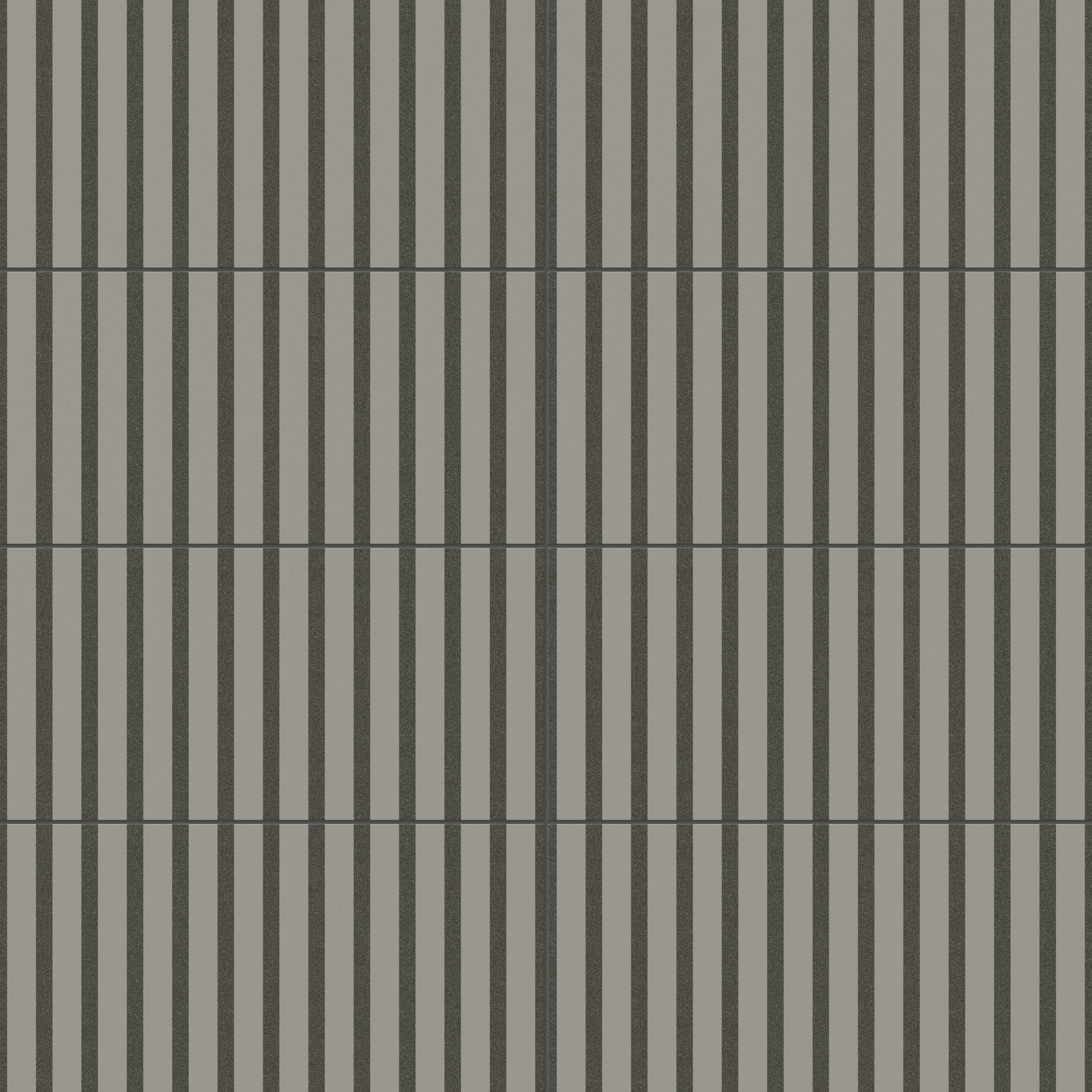 Riley 12x24 Matte Porcelain Tile in Striped Pattern Charcoal