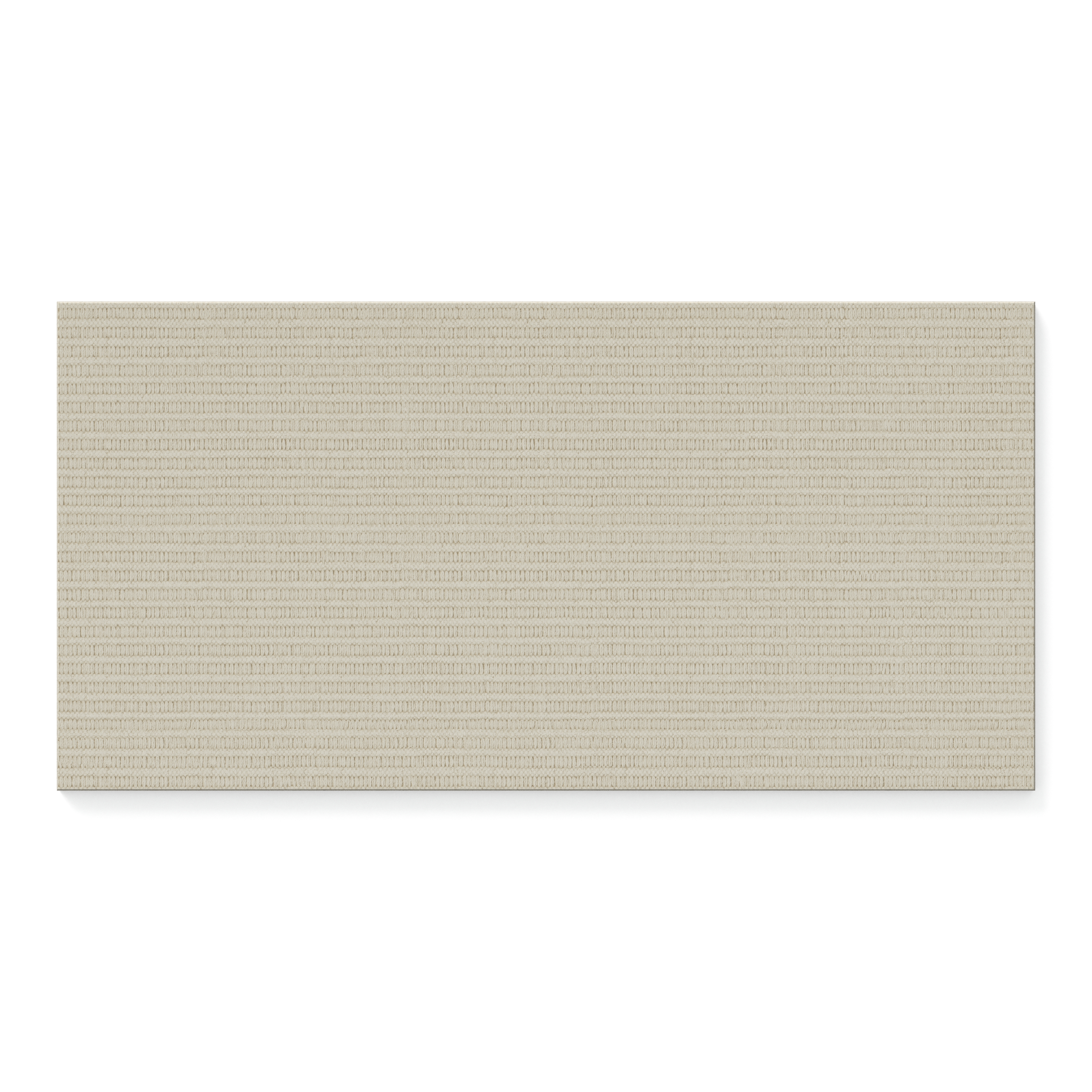 Riley 12x24 Matte Porcelain Tile in Woven Pattern Cream