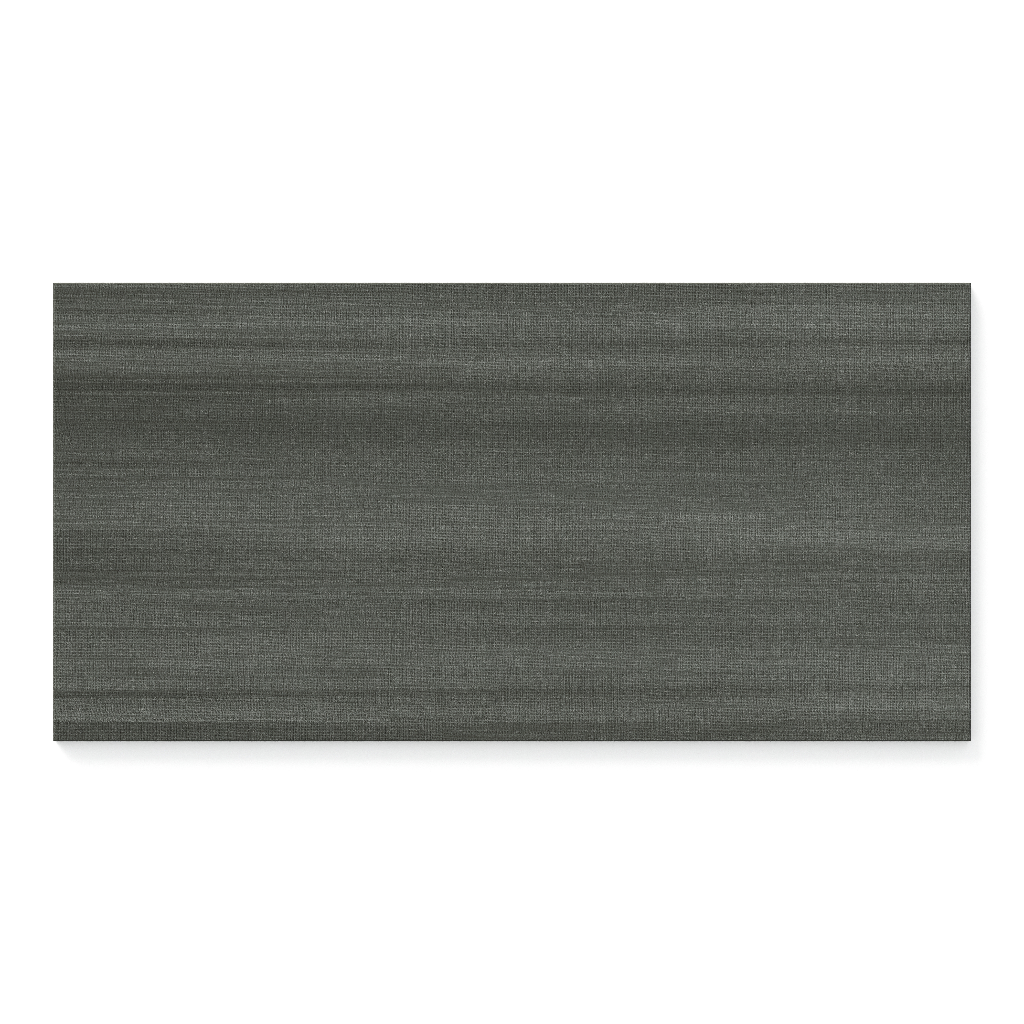 Riley 12x24 Matte Porcelain Tile in Linen Pattern Charcoal