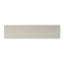3x12 beige bullnose tile with a subtle linen texture and matte finish, ideal for polished edges in contemporary spaces.