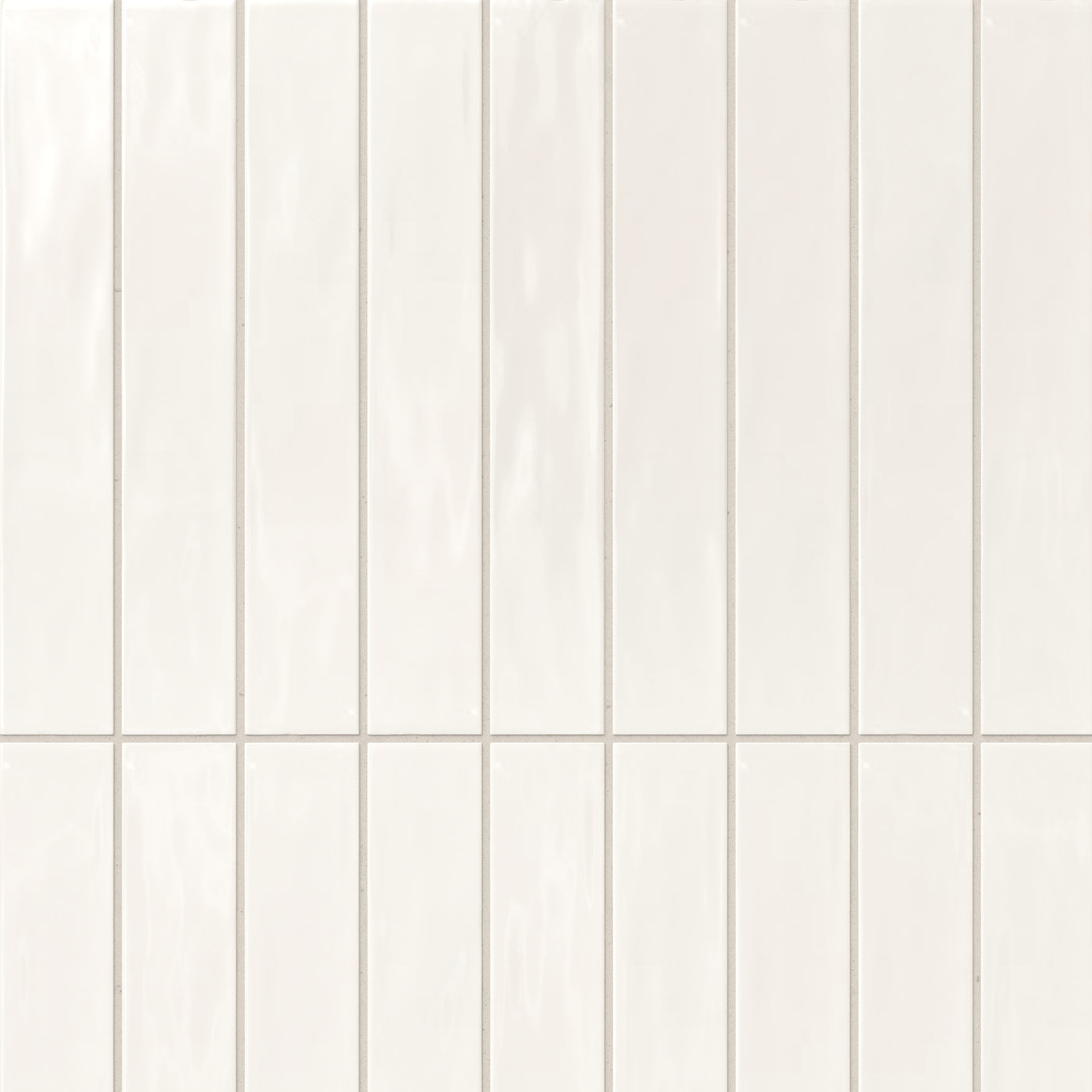 Jaden 2.5x16 Glossy Ceramic Tile in Eggshell