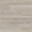Jameson 8x48 matte porcelain tile in Ash features a light gray wood-look design with soft grain patterns and a matte finish, perfect for a clean, contemporary aesthetic.