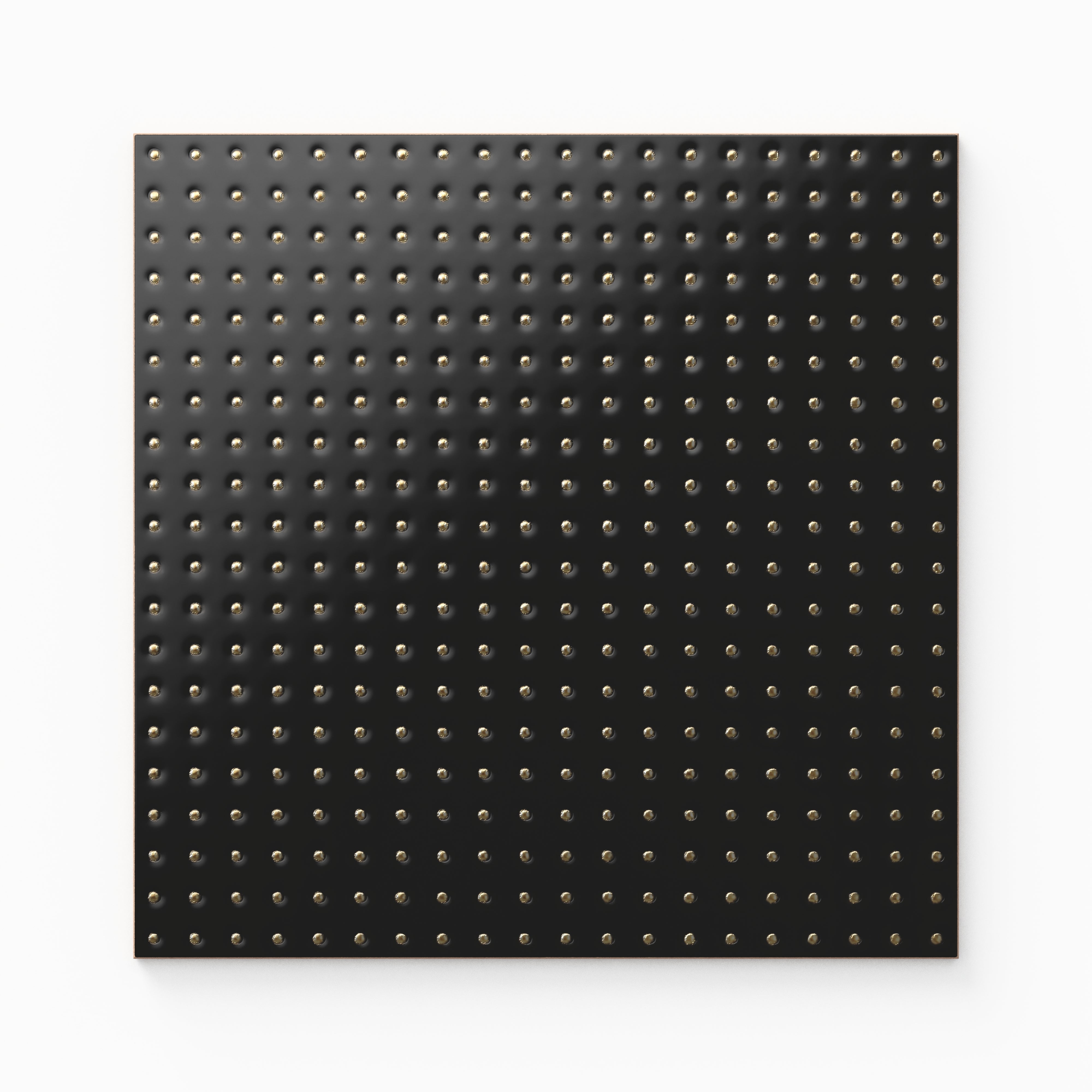 Kira 12x12 Satin Ceramic Tile in Dots Black Sample