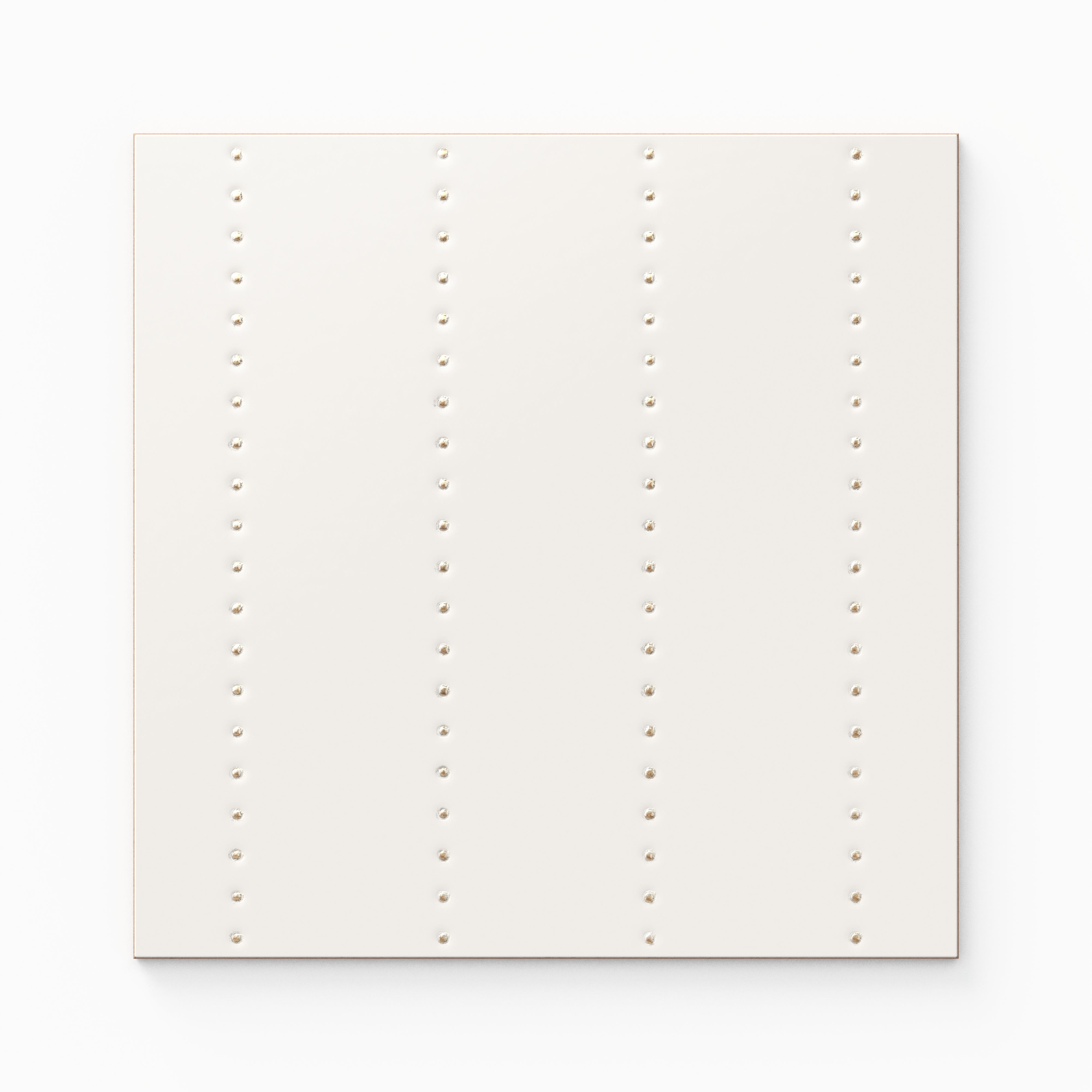 Kira 12x12 Satin Ceramic Tile in Dotted Lines White Sample