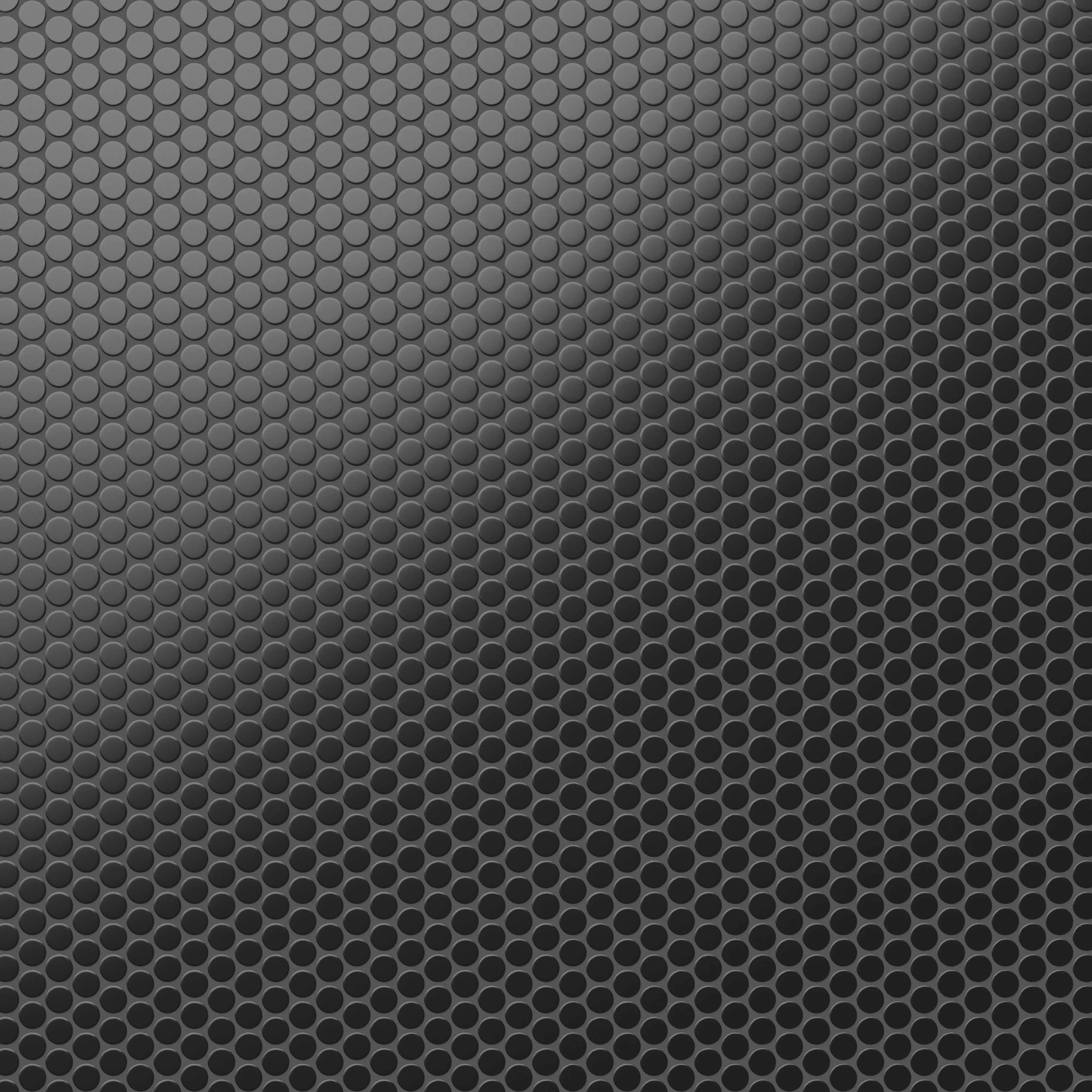 Ollie 3/4x3/4 Matte Porcelain Mosaic Penny Round Tile in Black