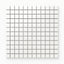 Levi white 1x1 square mosaic porcelain tile in a matte finish, showcasing a clean and minimalist 12x12 grid design for modern spaces