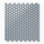 Ariel 12x12 Glossy Porcelain Penny Round Mosaic Tile in Dusty Blue