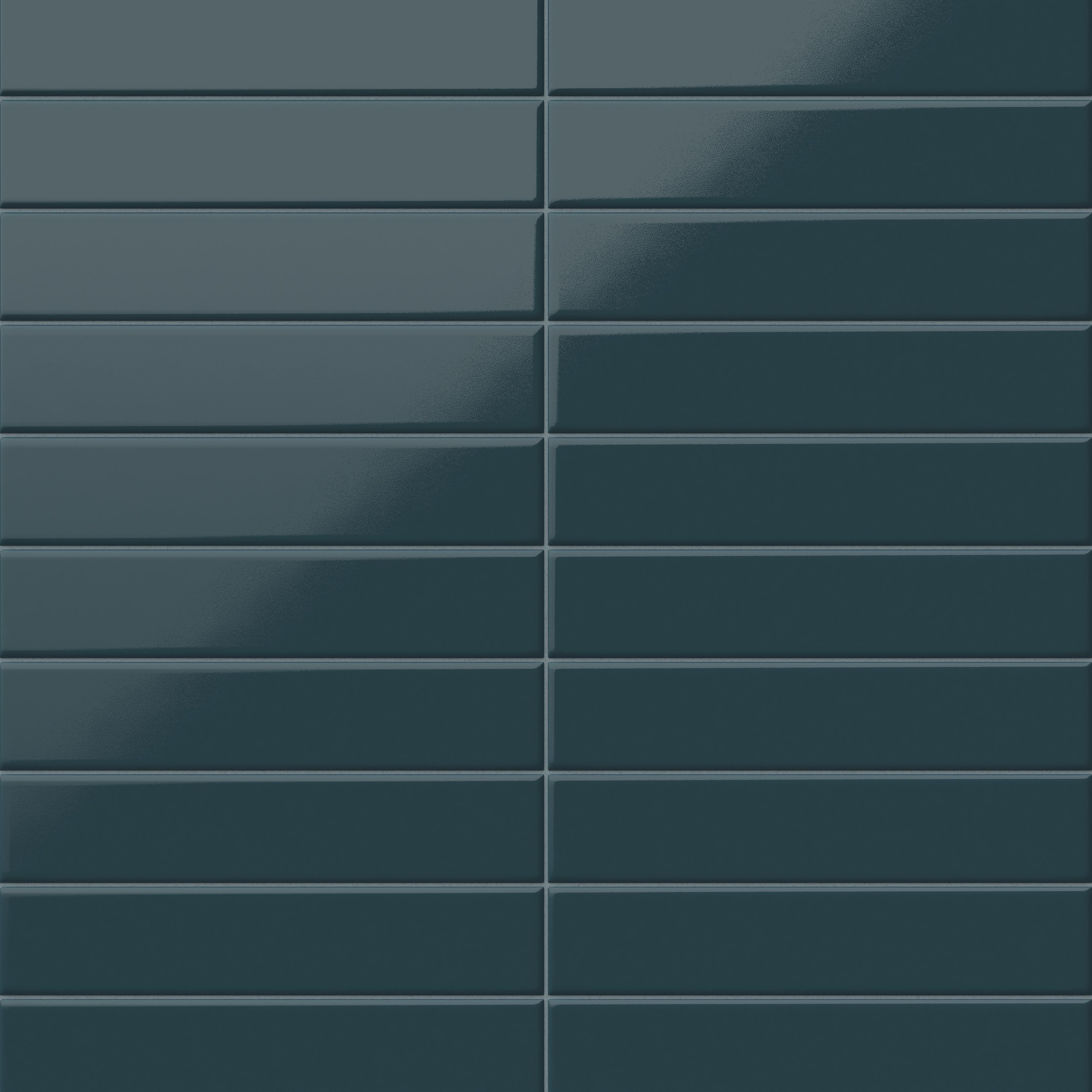 Reagan 2x10 Glossy Ceramic Tile in Teal