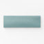 Soft teal bullnose tile with a matte finish, offering a smooth edge for seamless transitions