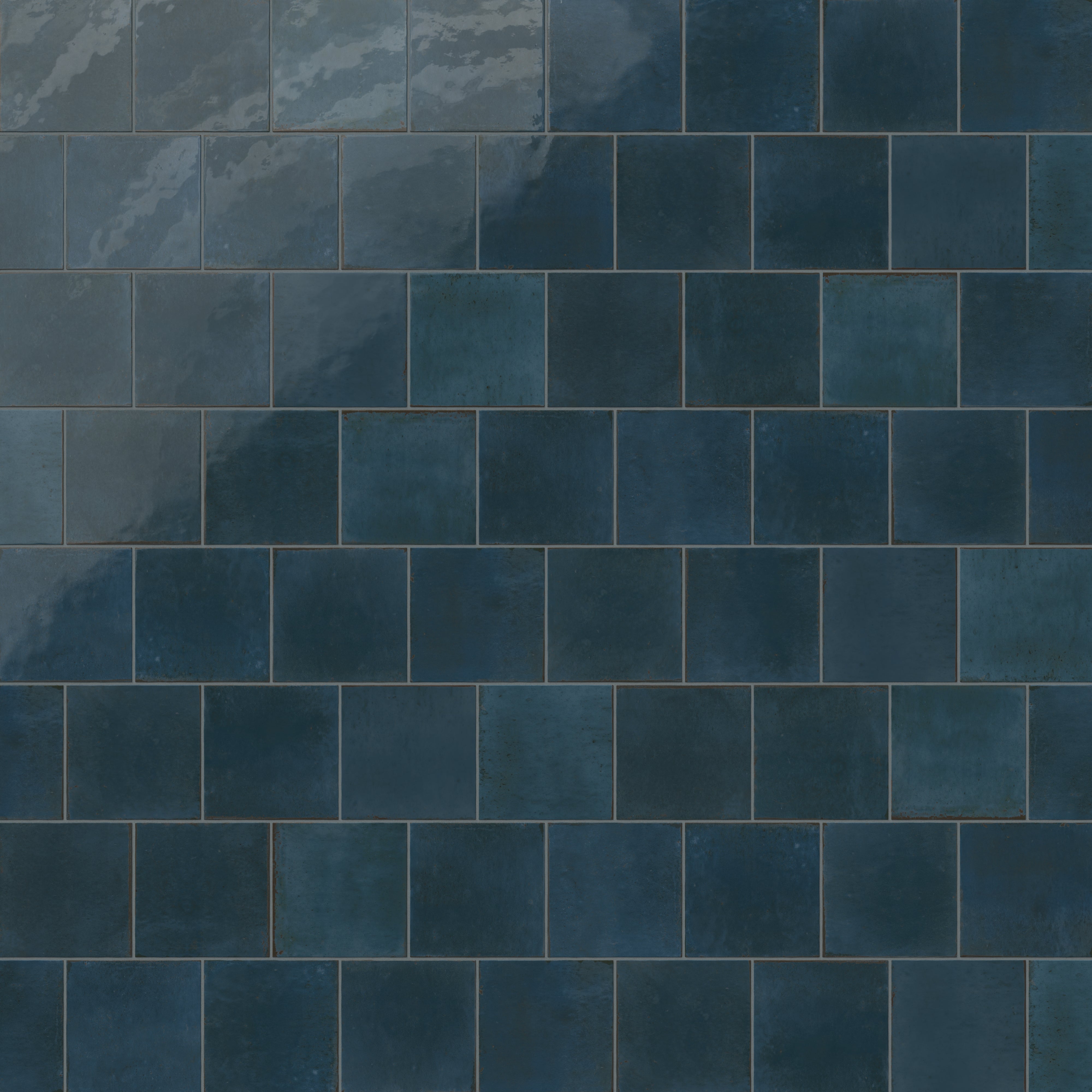 Makenna 6 x 6 Glossy Porcelain Tile in Indigo