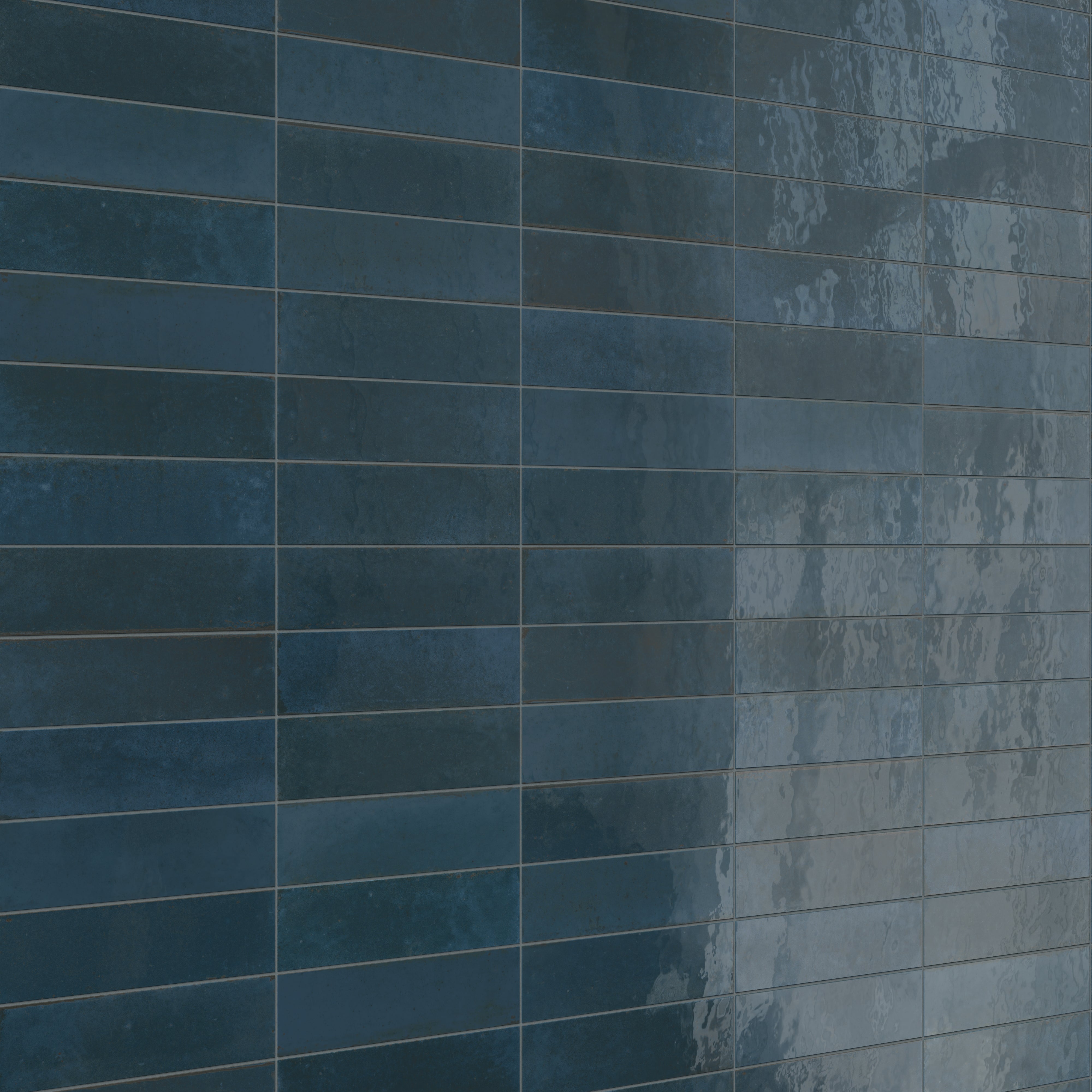 Makenna 3x11 Glossy Porcelain Tile in Indigo