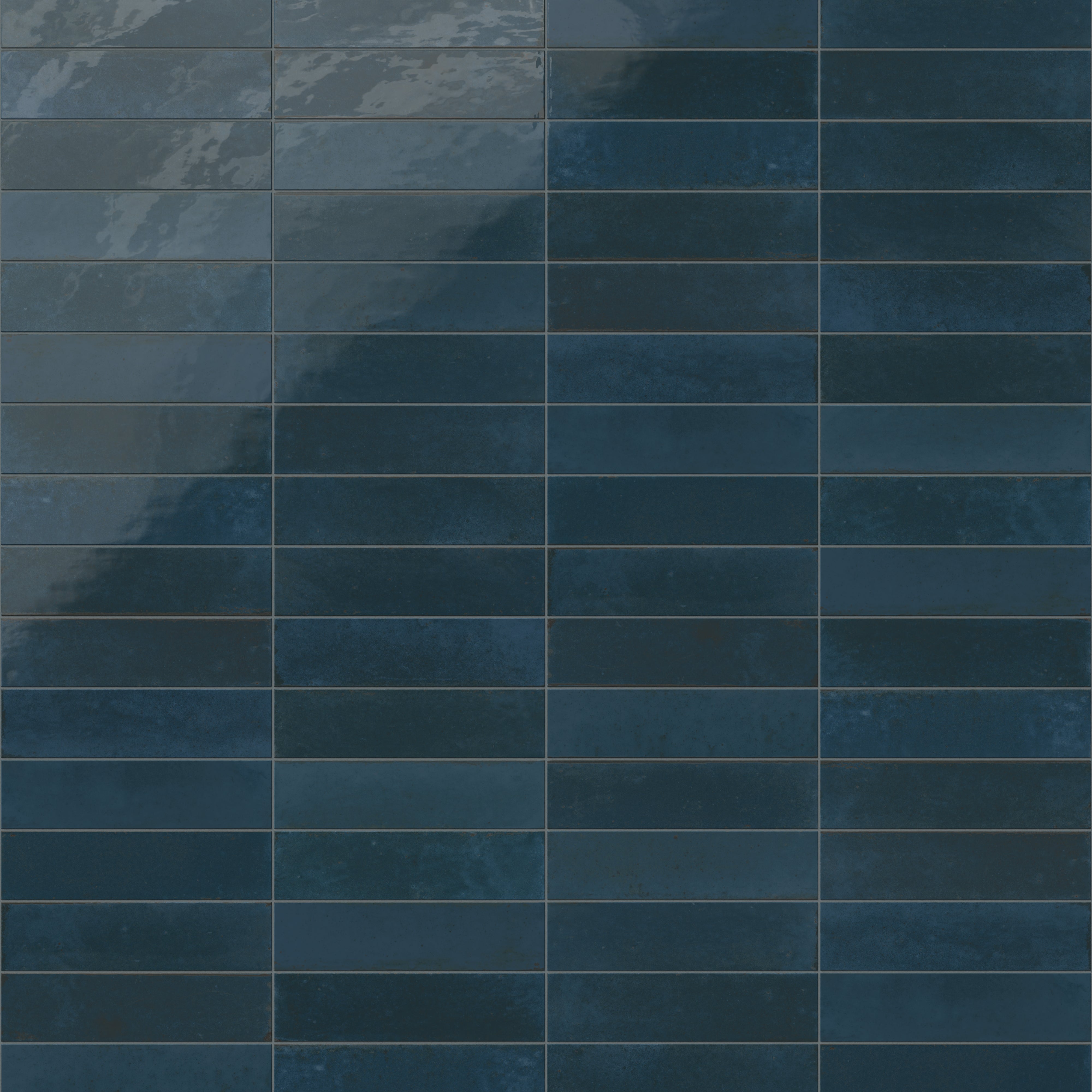 Makenna 3x11 Glossy Porcelain Tile in Indigo