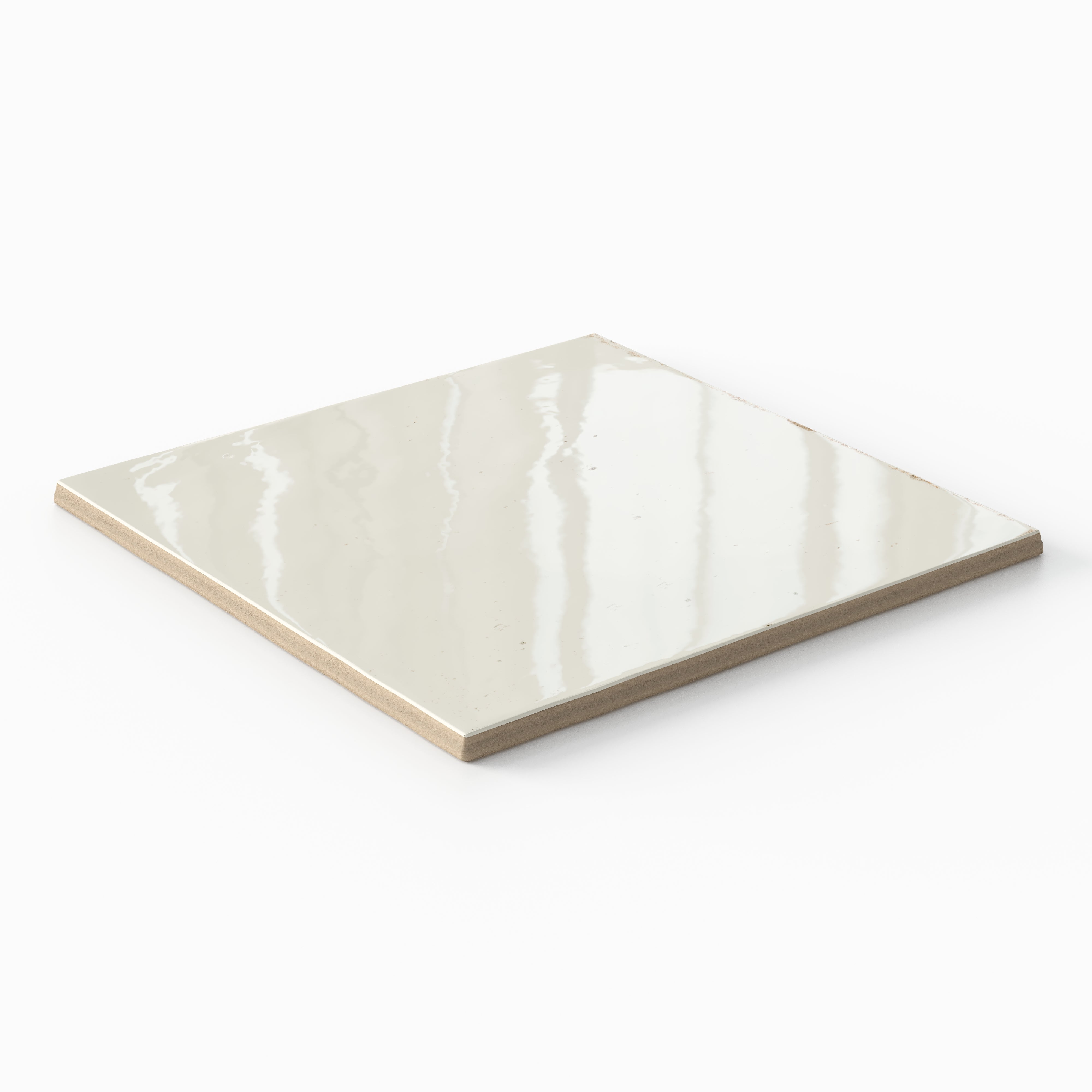 Makenna 6x6 Glossy Porcelain Tile in Frost