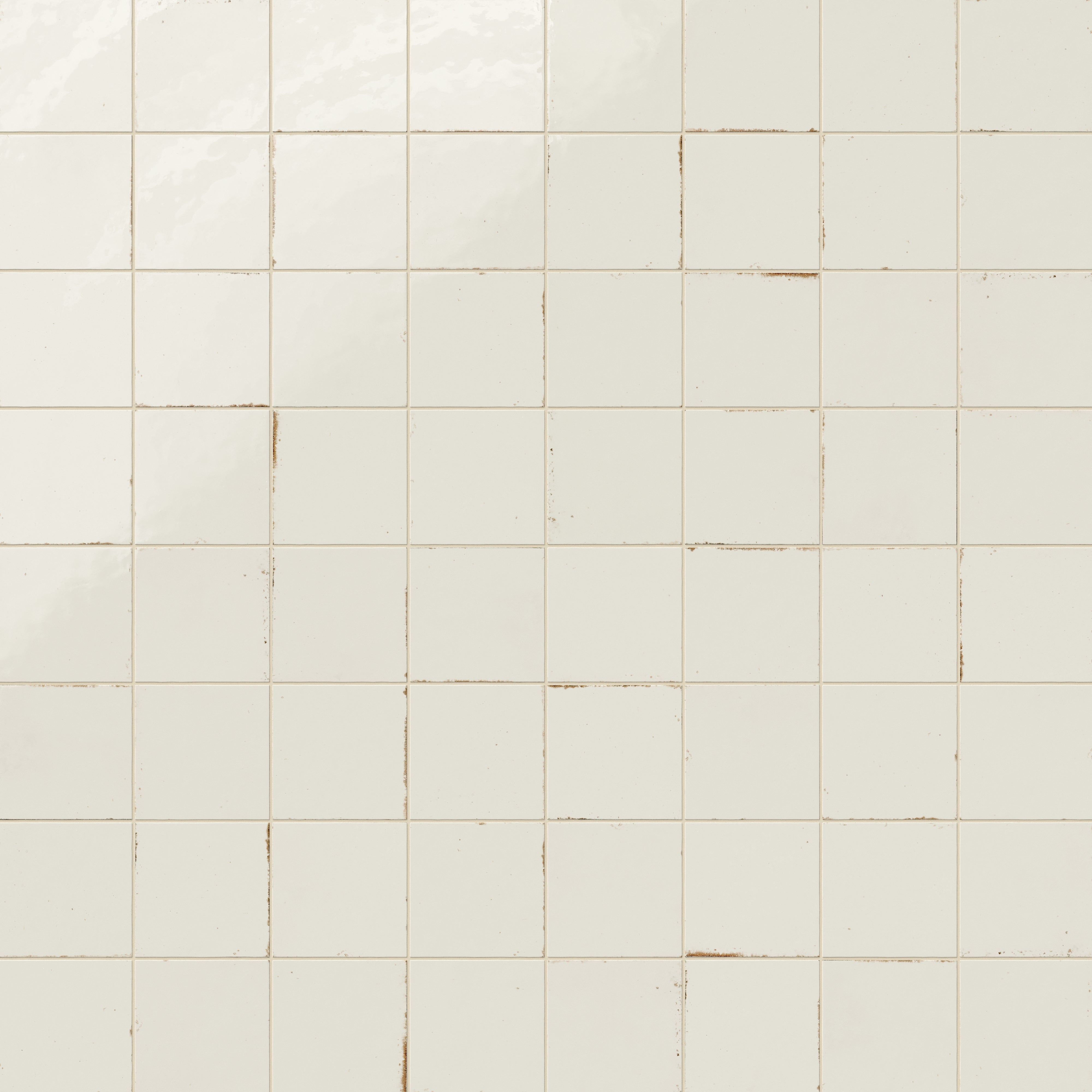 Makenna 6x6 Glossy Porcelain Tile in Frost