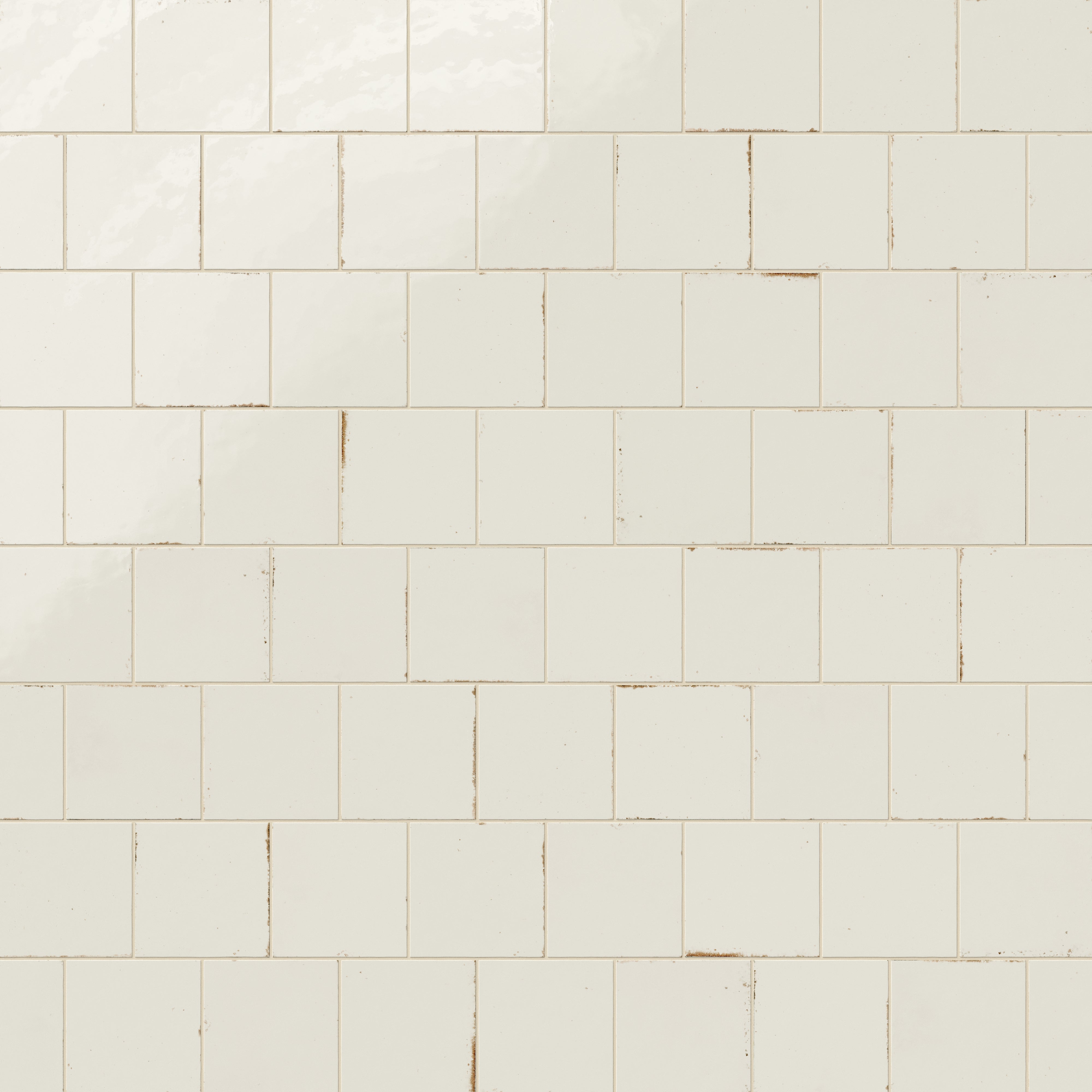 Makenna 6x6 Glossy Porcelain Tile in Frost