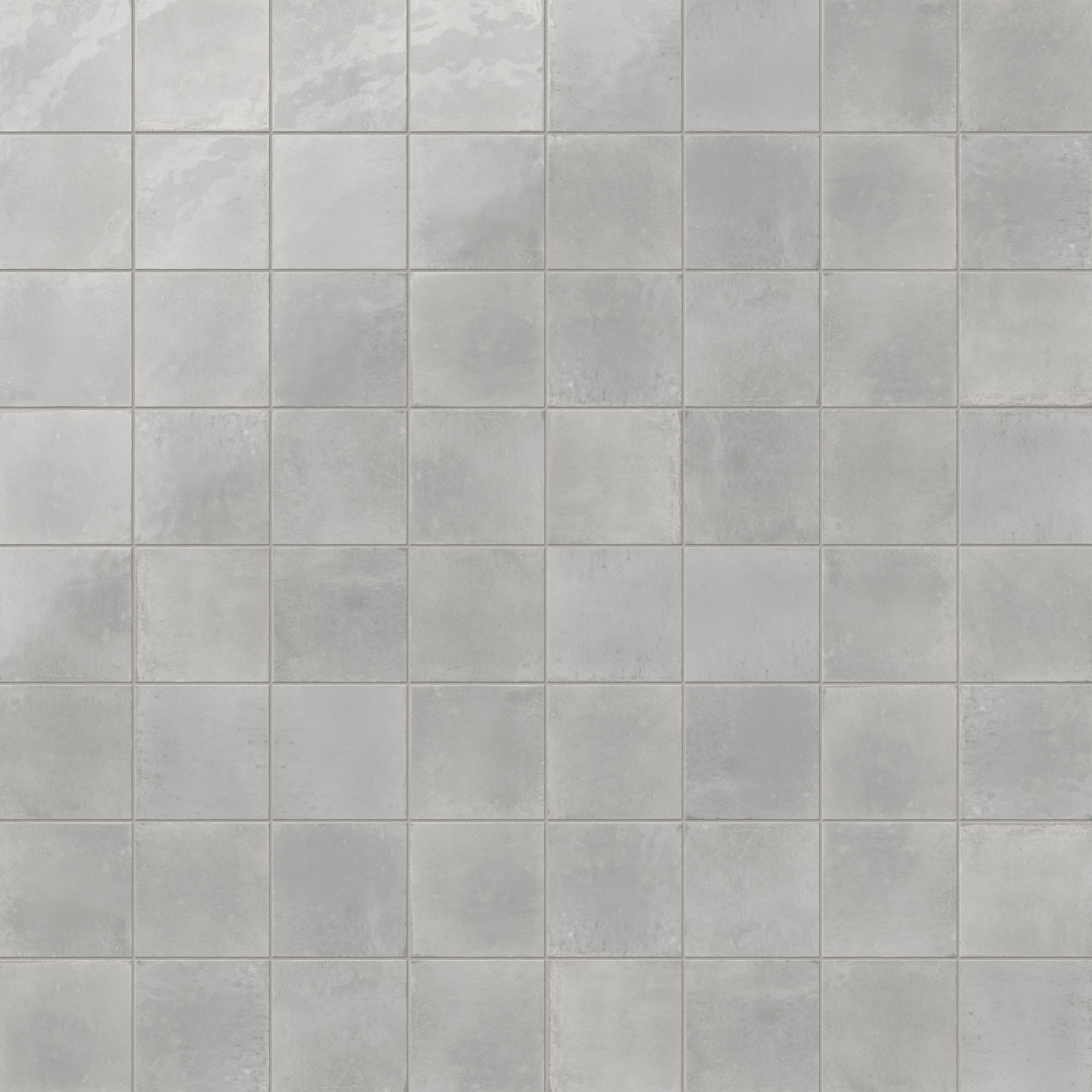 Makenna 6x6 Glossy Porcelain Tile in Pebble