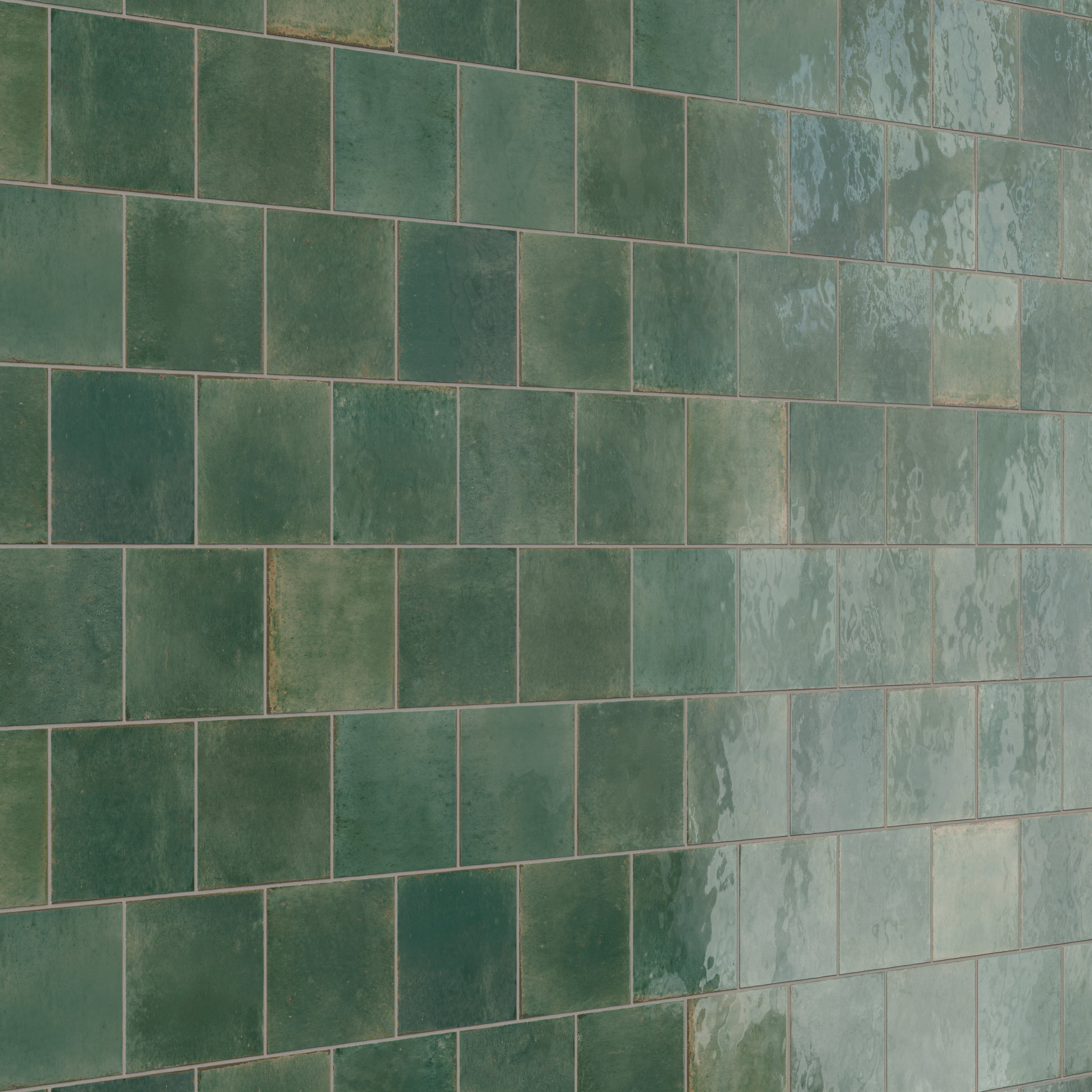 Makenna 6x6 Glossy Porcelain Tile in Forest