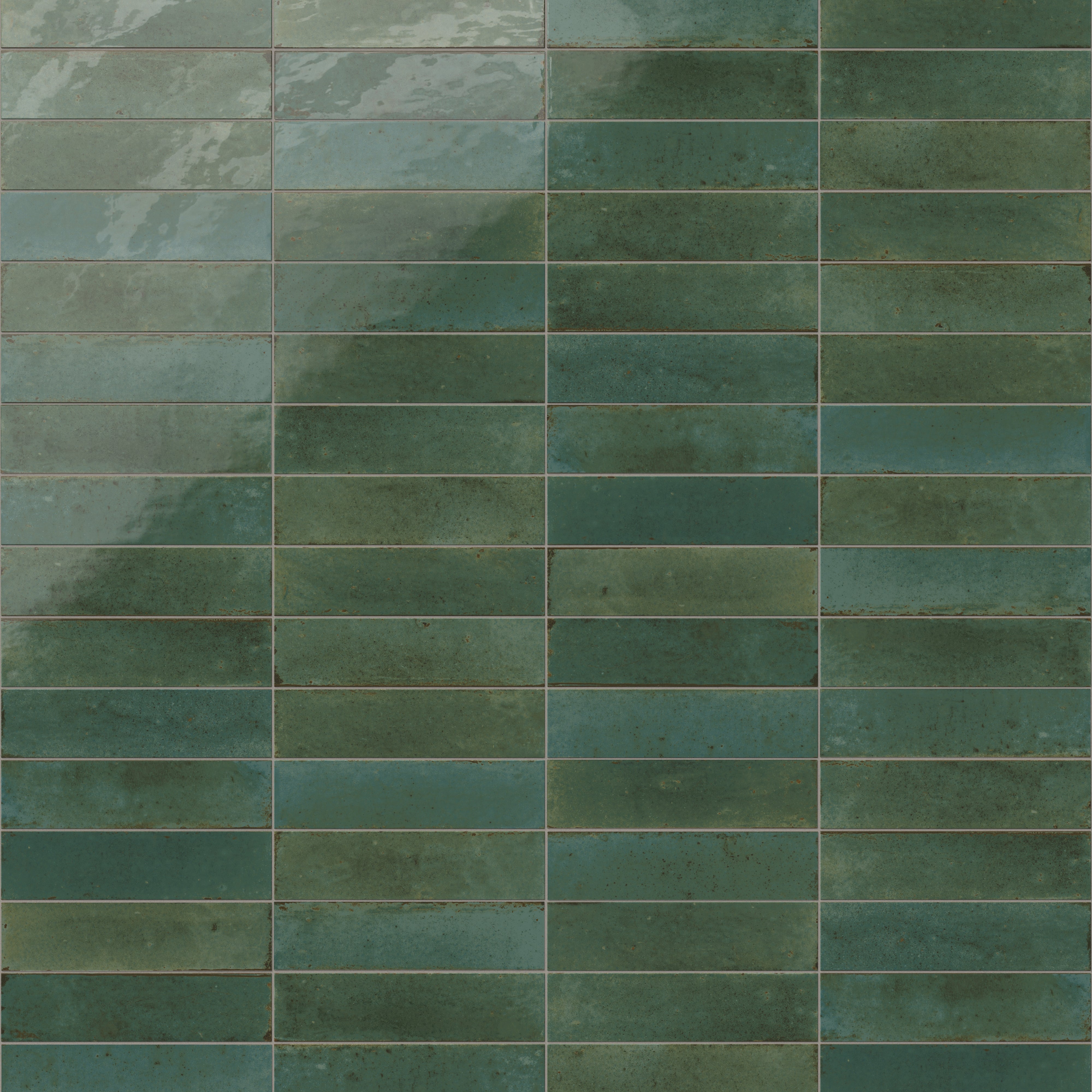 Makenna 3x11 Glossy Porcelain Tile in Forest
