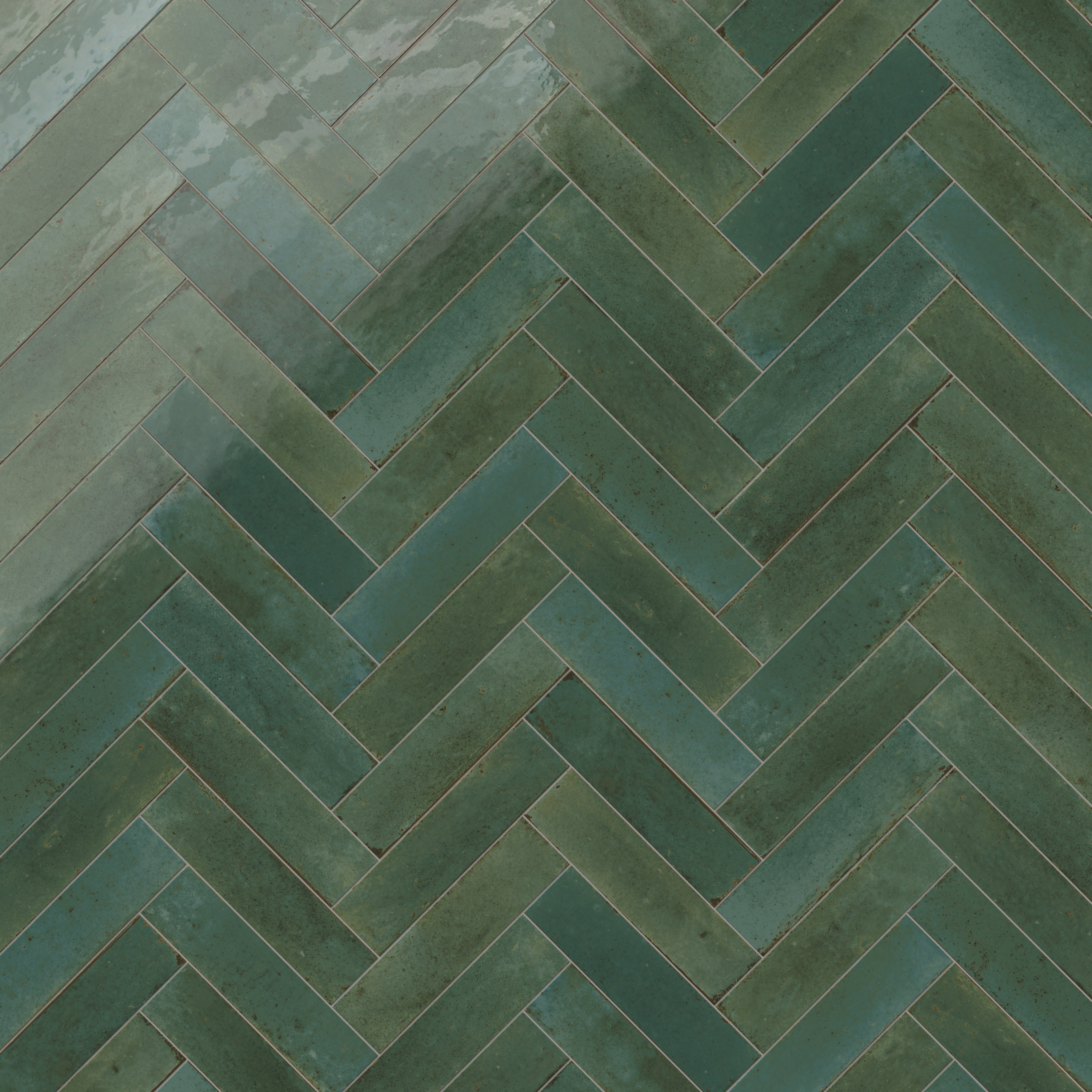 Makenna 3x11 Glossy Porcelain Tile in Forest