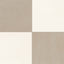 Brody 24x24 Checkerboard Matte Porcelain Tile in Sand and Dune