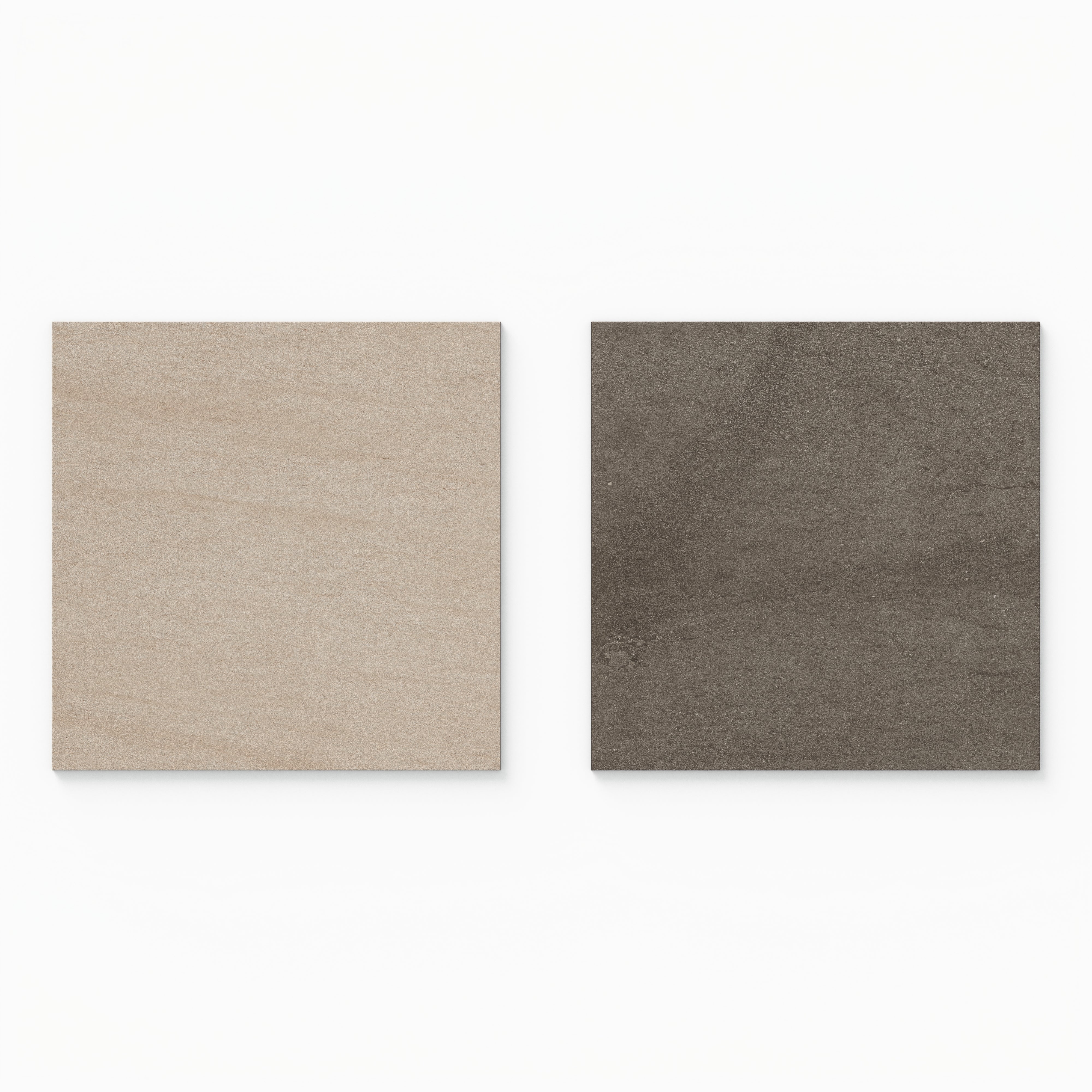 Brody 24x24 Checkerboard Matte Porcelain Tile in Dune and Cliff