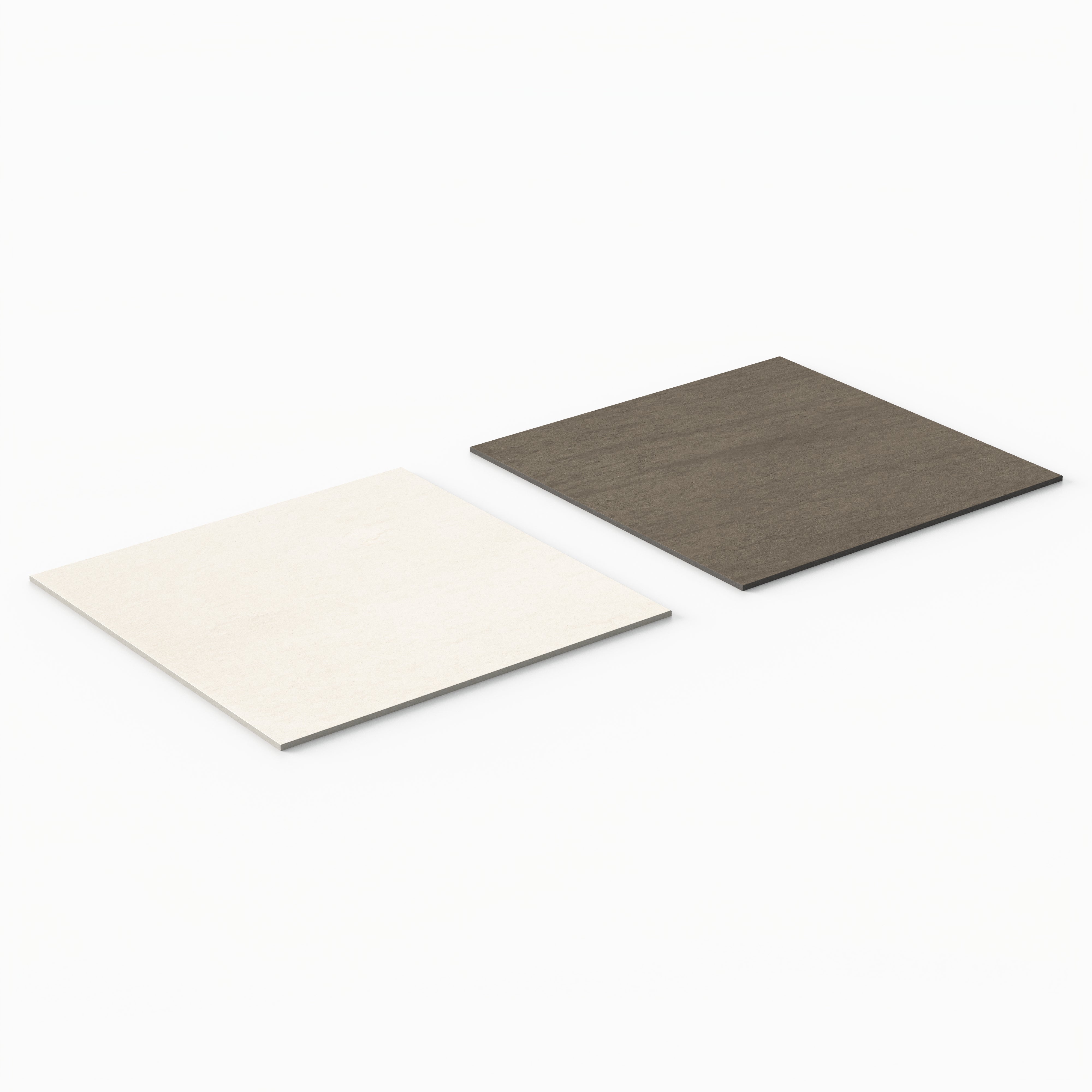 Brody 24x24 Checkerboard Matte Porcelain Tile in Sand and Smoke