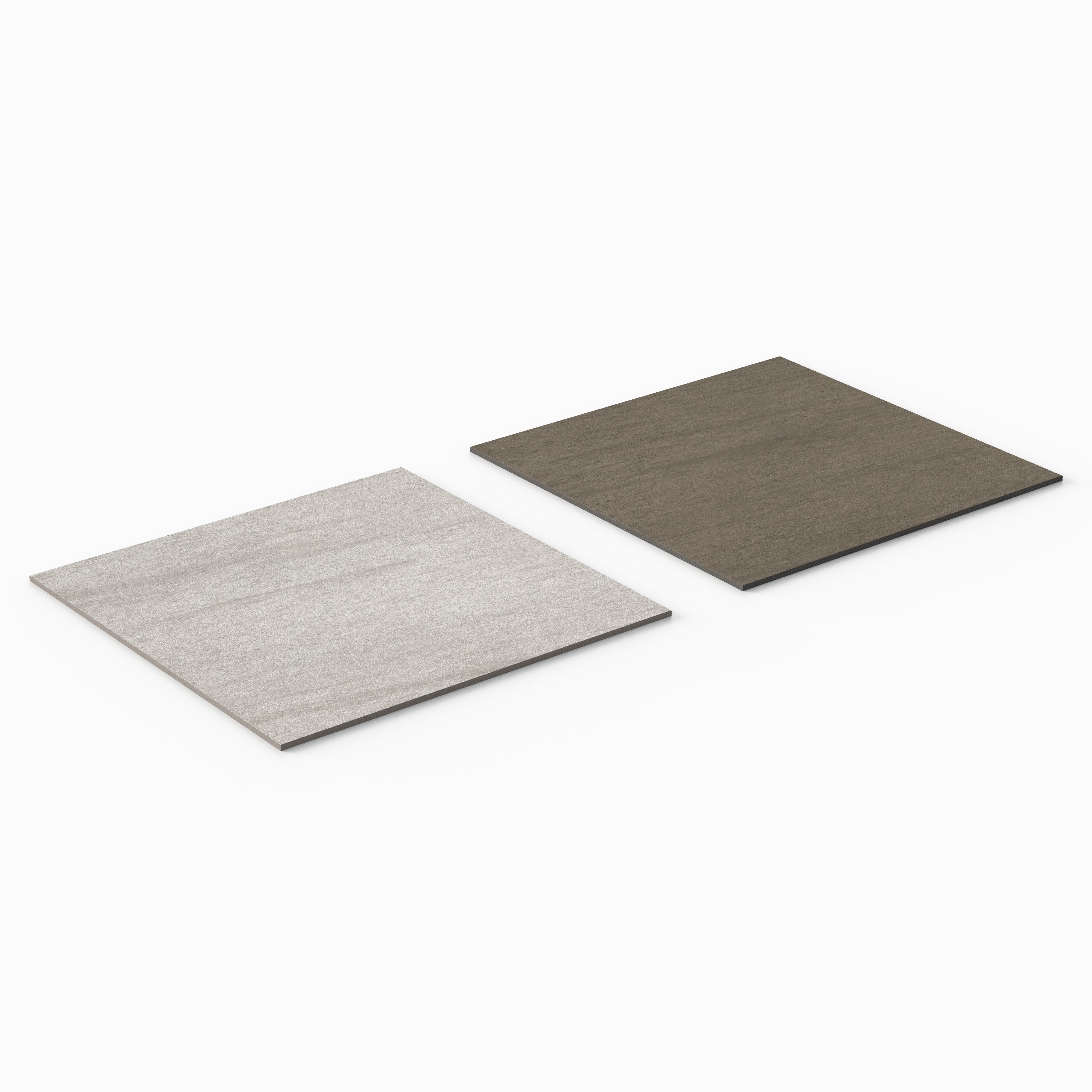 Brody 24x24 Checkerboard Matte Porcelain Tile in Sienna and Smoke