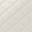 Jasmine 8x8 decorative porcelain tile in white, designed with a satin finish and elegant lantern shape. Its arabesque pattern suits indoor or outdoor walls, floors, kitchens, and bathrooms.