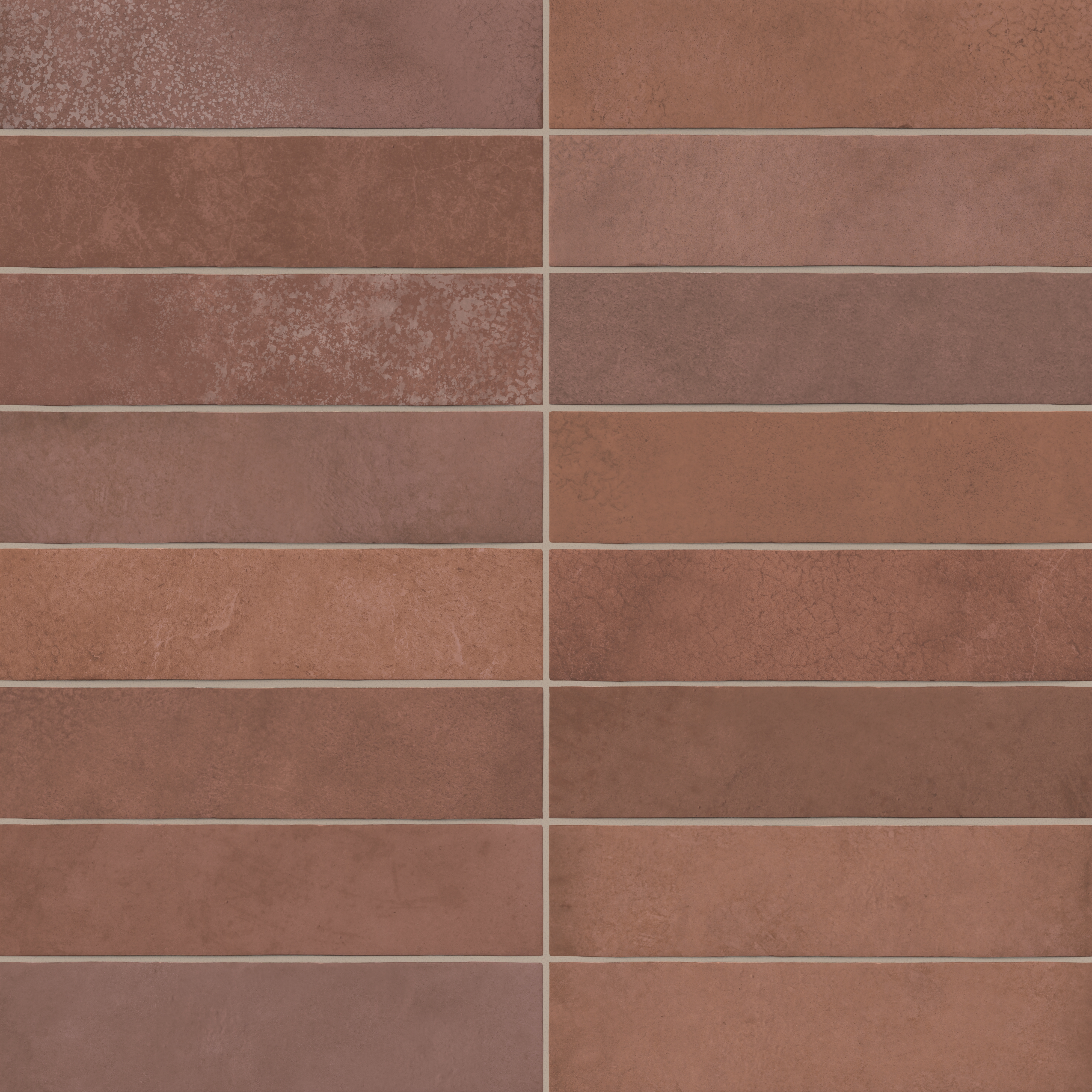 Loft Rust Tile Juliet 2.5x10 Matte Porcelain Tile in Rust