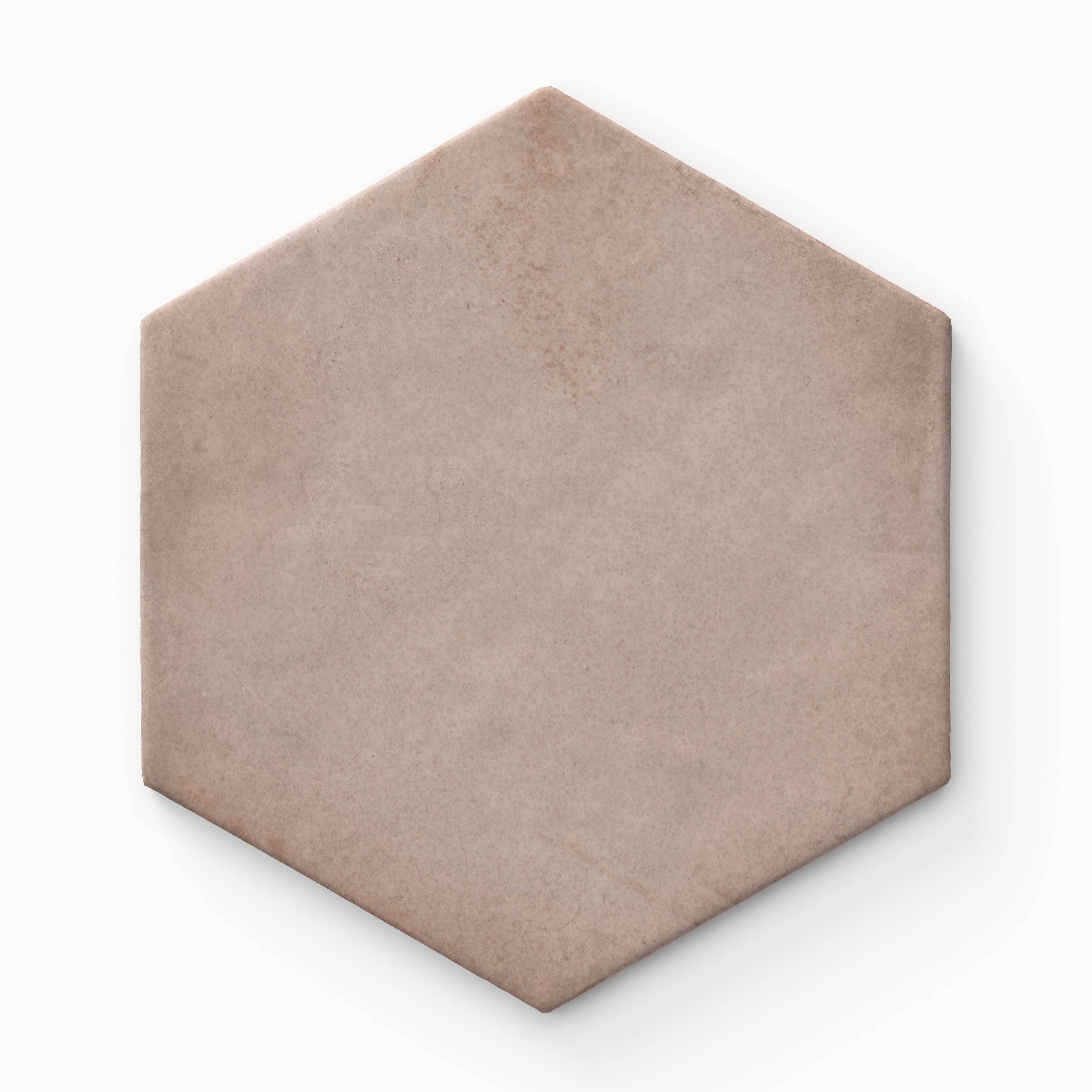Juliet 7 x 8 Matte Hexagon in Rosewood Sample