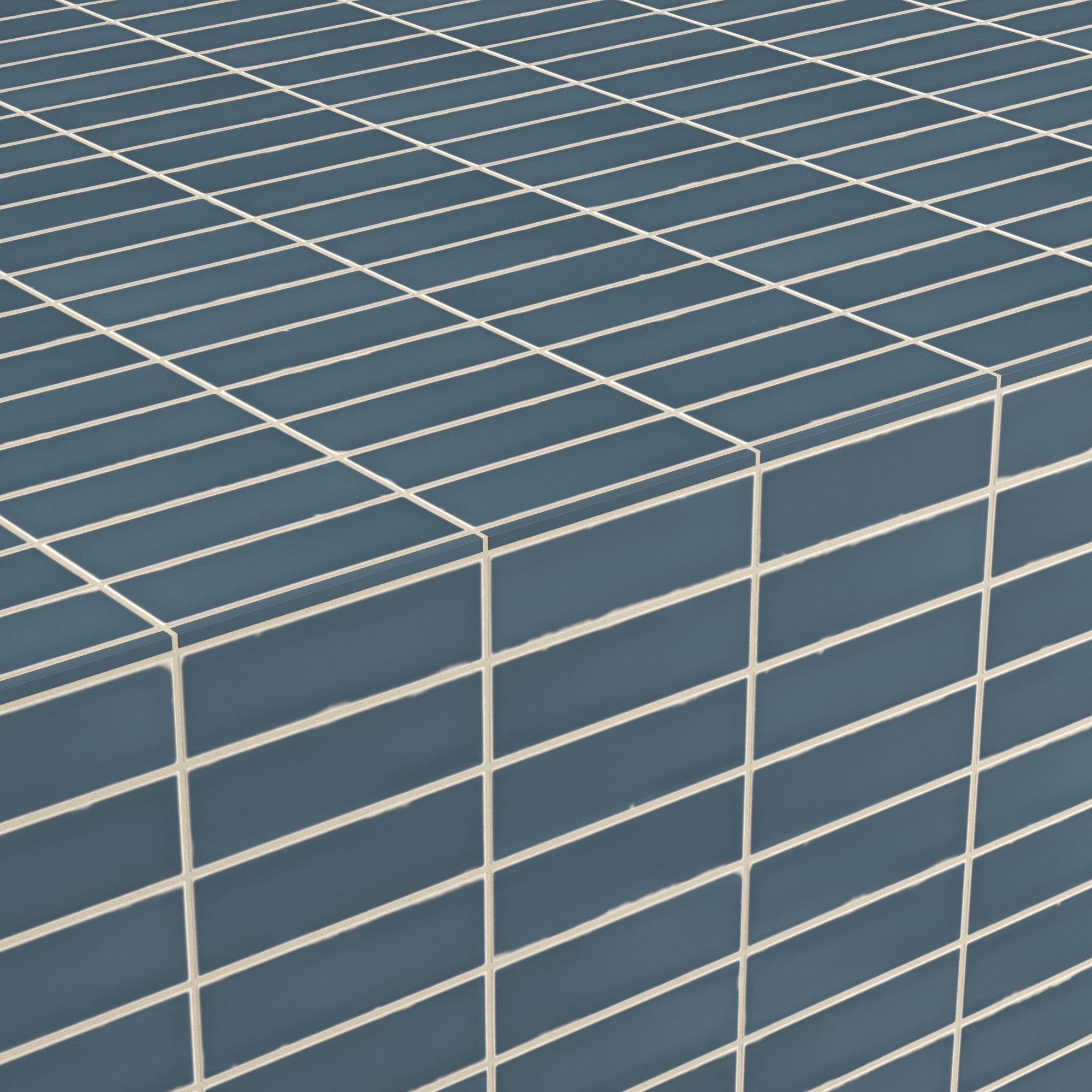 Dani 0.3x5 Trim Matte Porcelain Tile in Denim