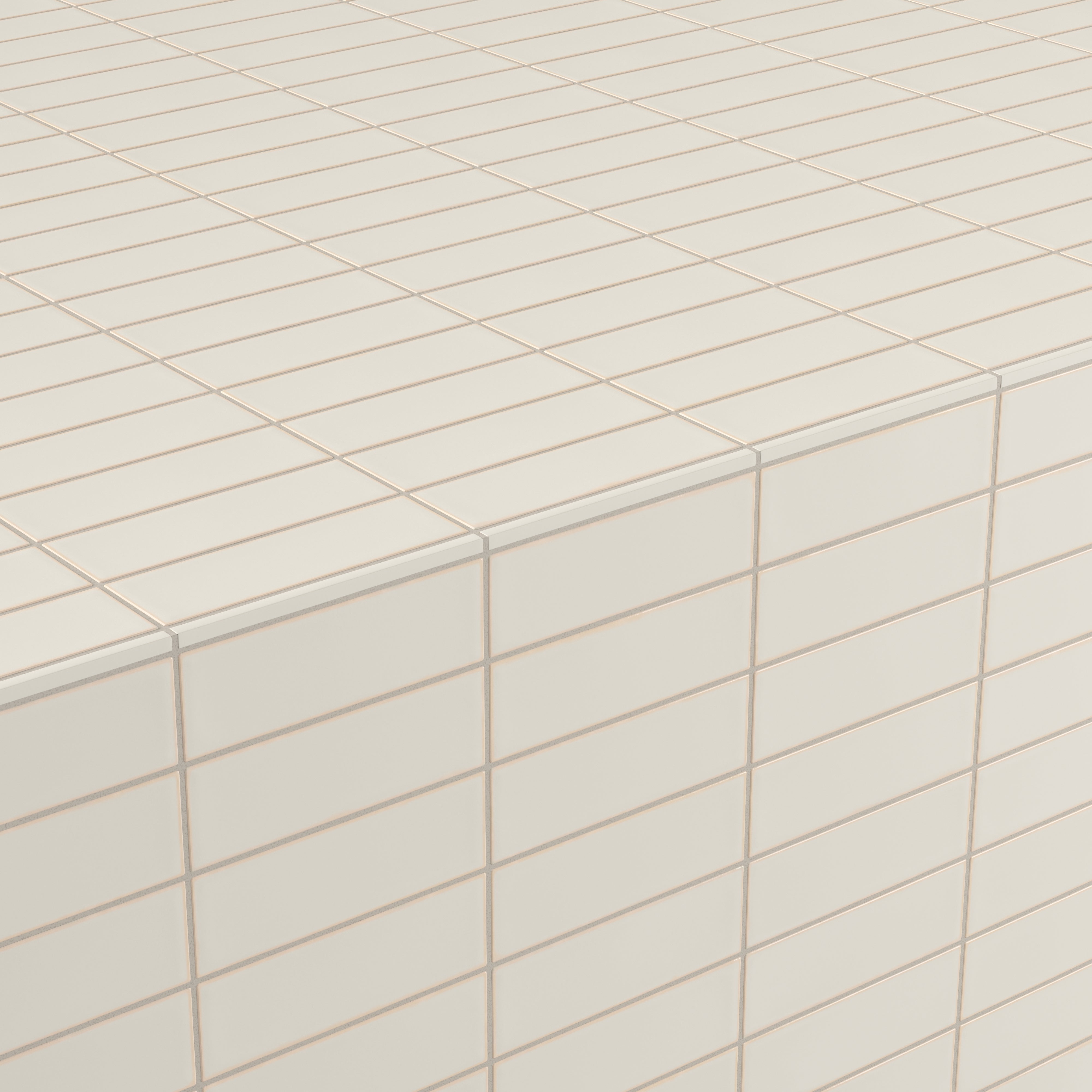 Dani 0.3x5 Trim Matte Porcelain Tile in Cream