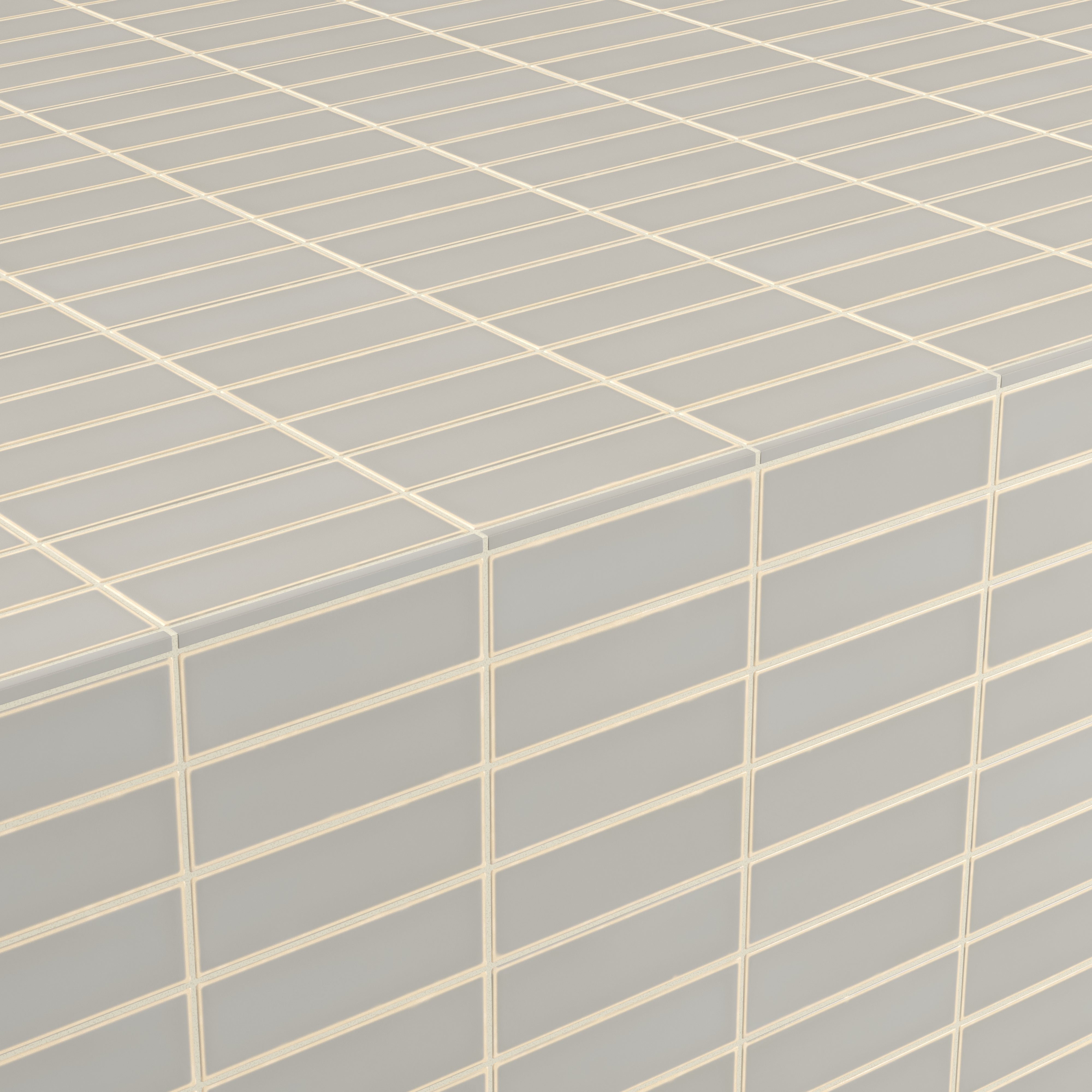 Dani 0.3x5 Trim Matte Porcelain Tile in Dove