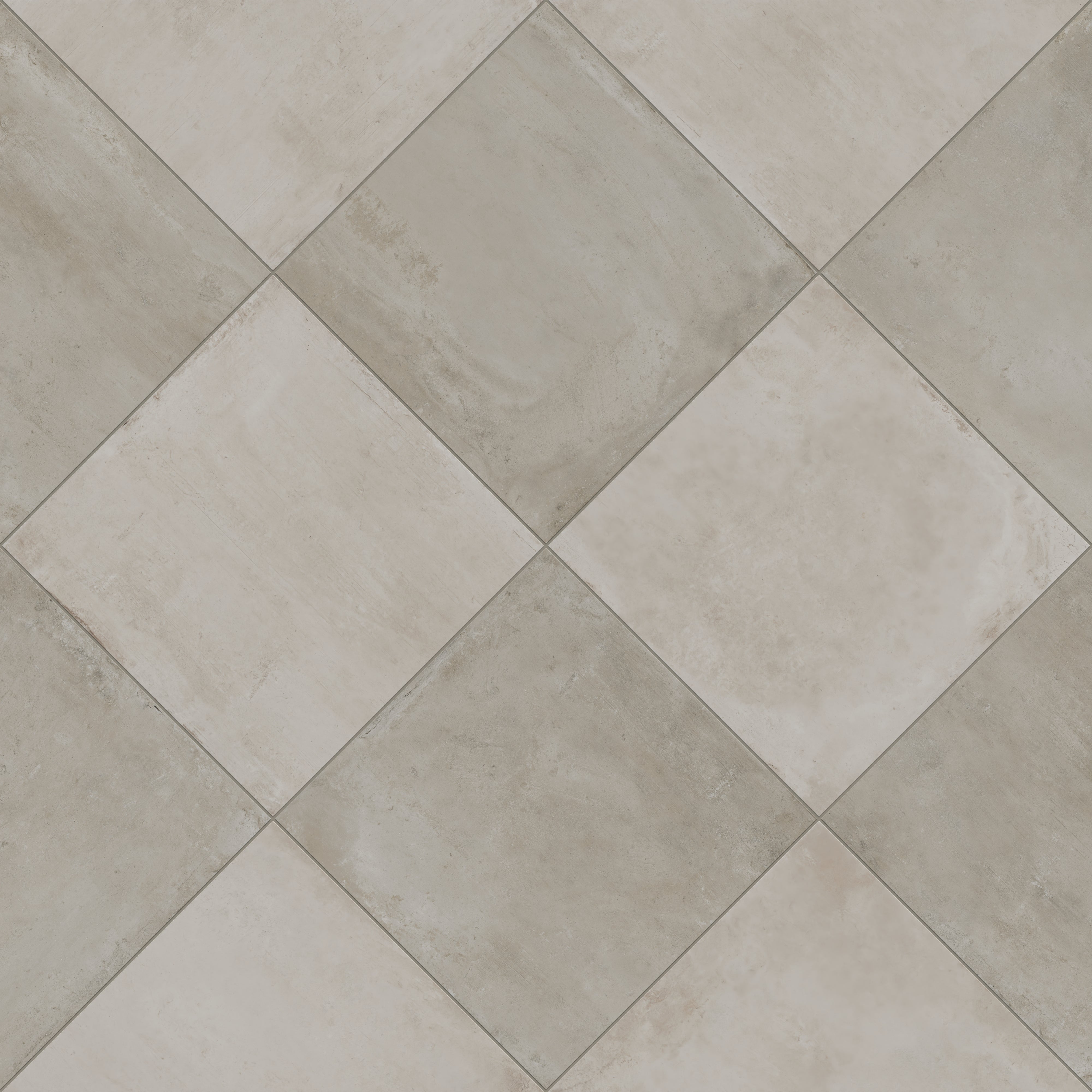 Ramsey 24x24 Checkerboard Grip 2cm Porcelain Paver Tile in Putty & Chalk