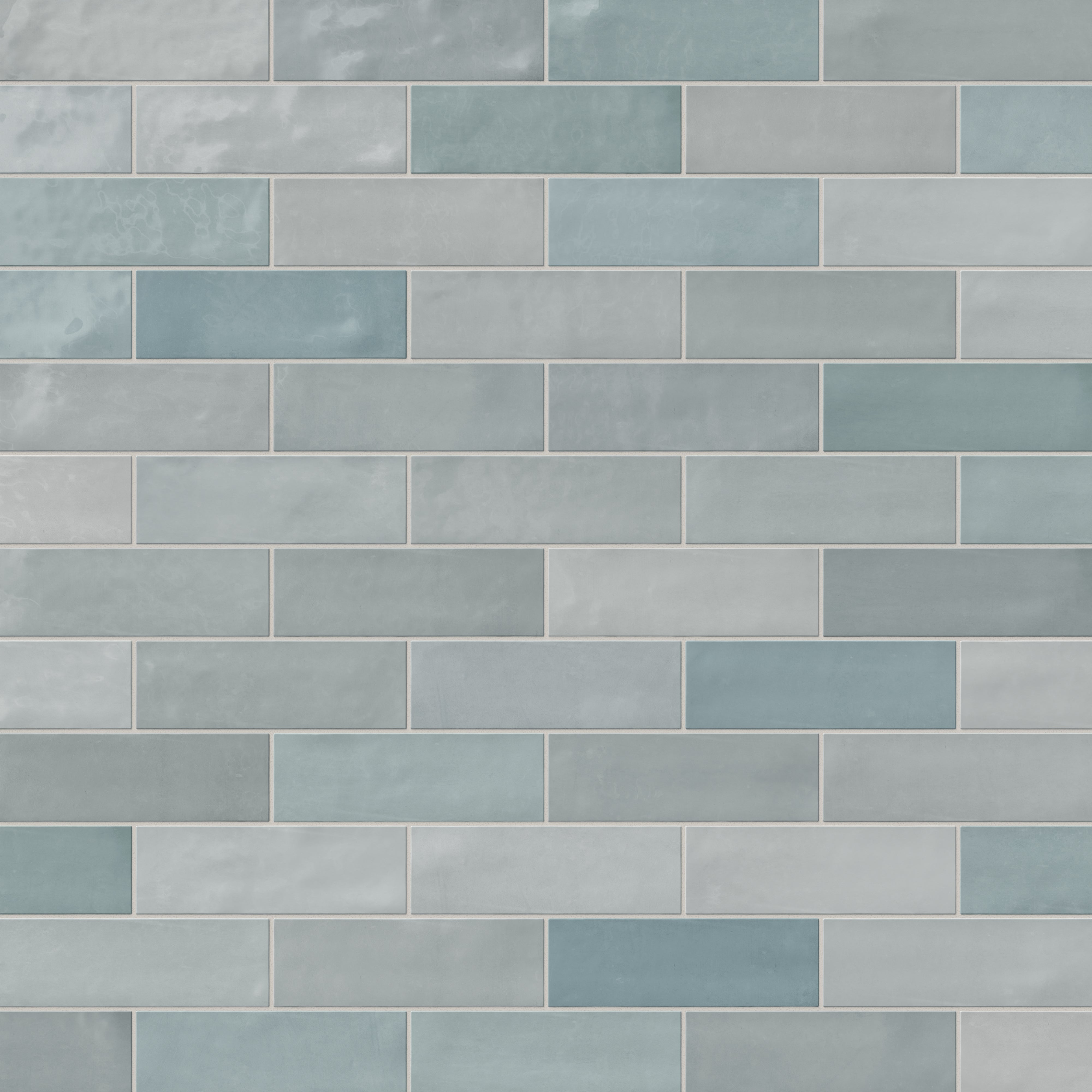 Jojo 2x6 Glossy Ceramic Tile in Aqua