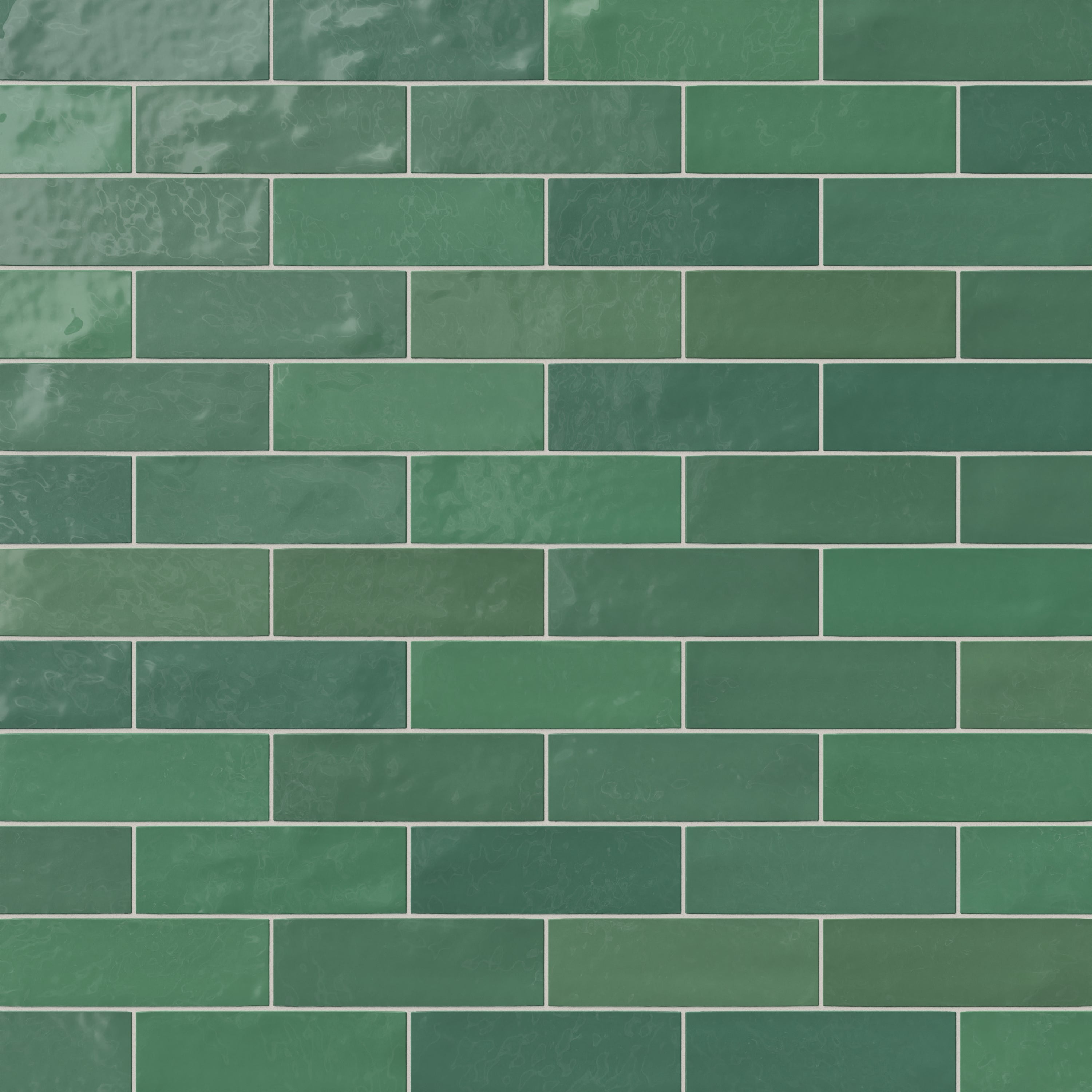 Jojo 2x6 Glossy Ceramic Tile in Forest