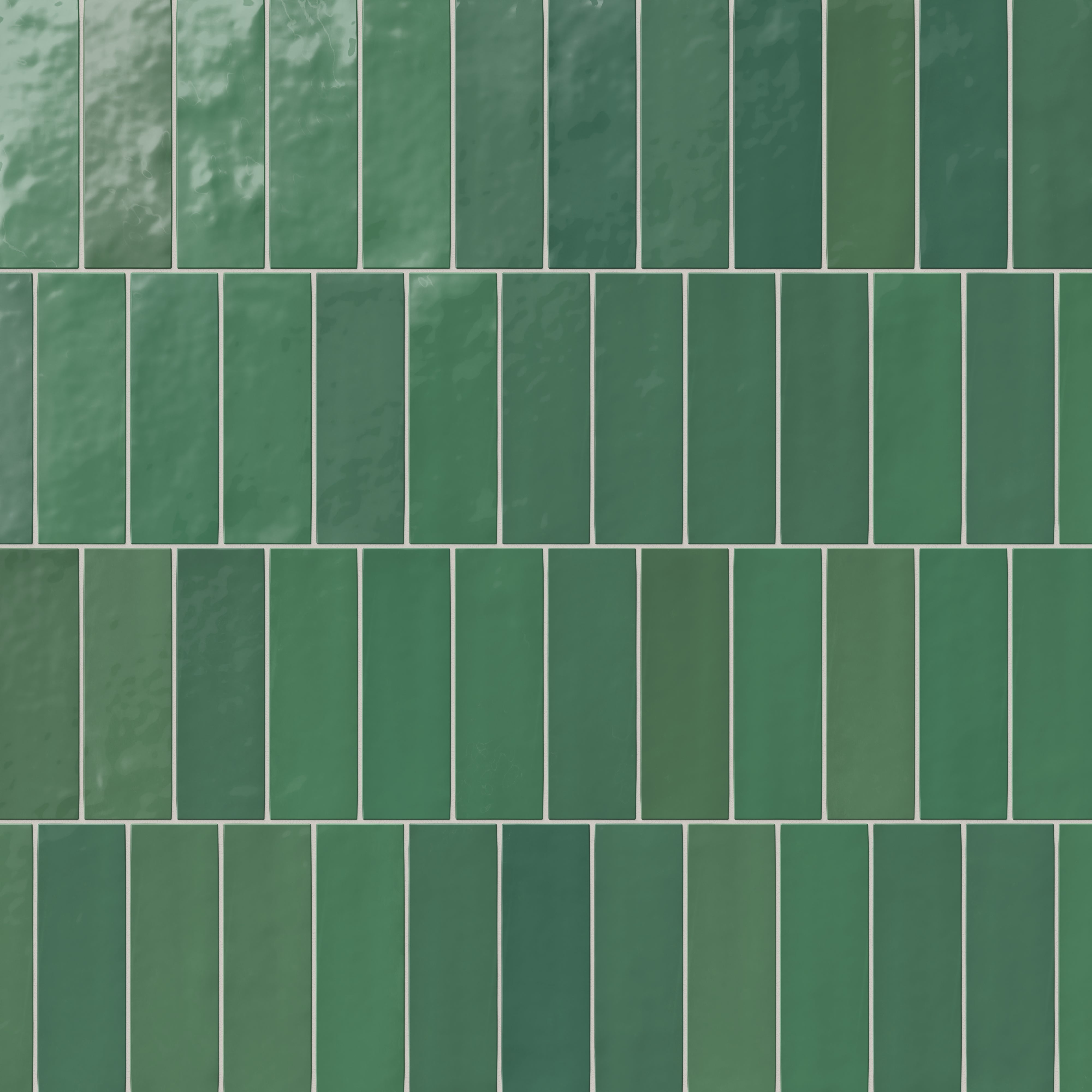 Jojo 2x6 Glossy Ceramic Tile in Forest