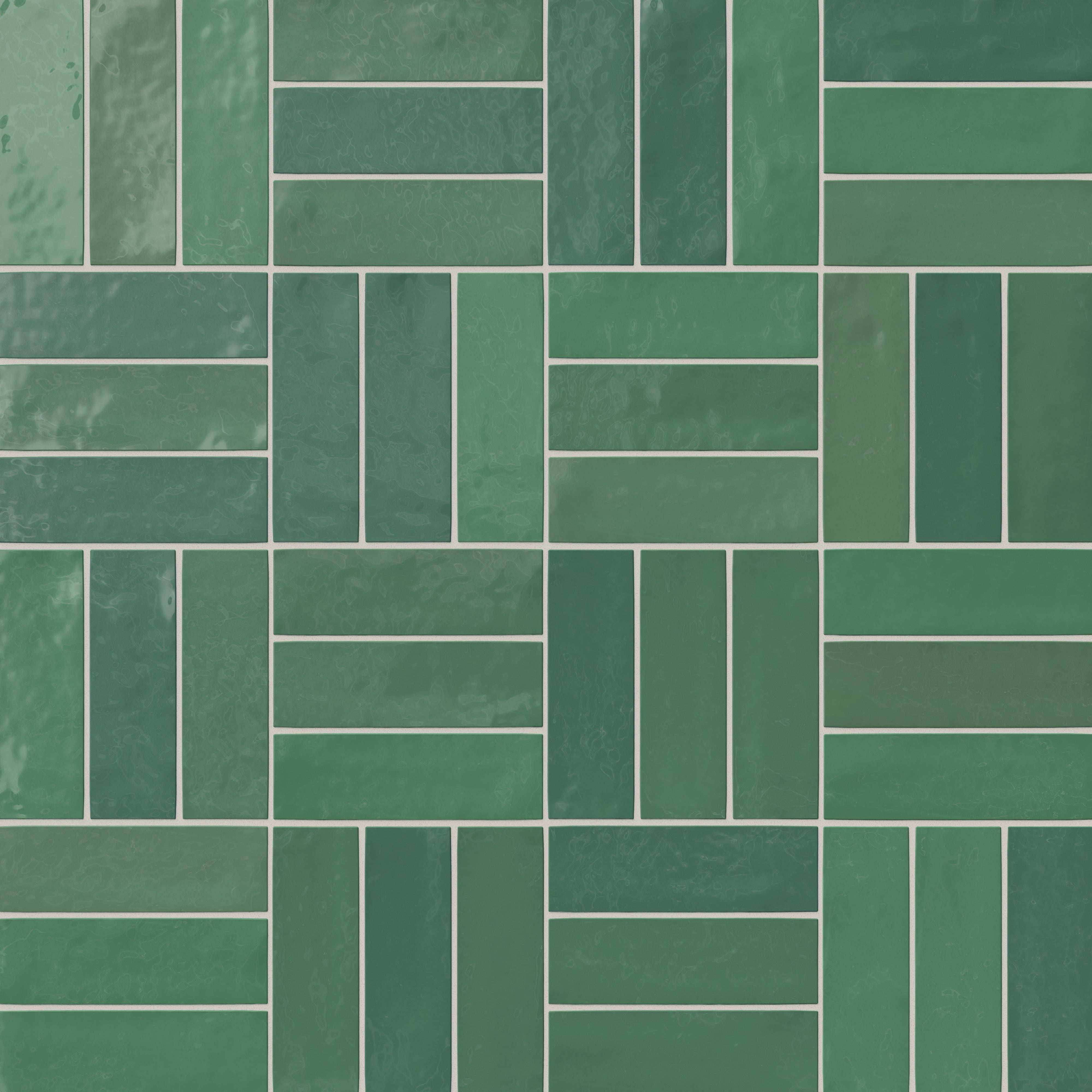 Jojo 2x6 Glossy Ceramic Tile in Forest