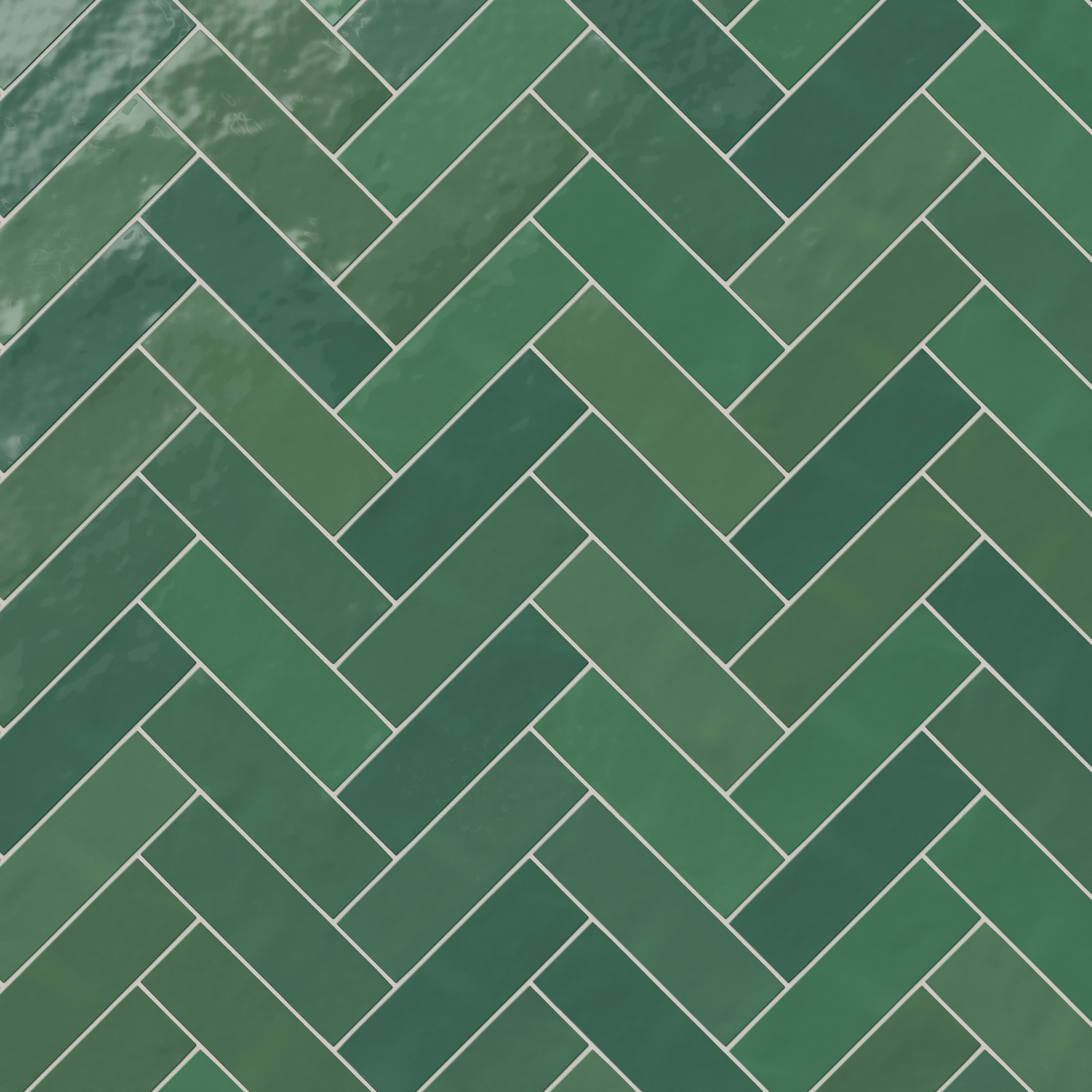 Jojo 2x6 Glossy Ceramic Tile in Forest