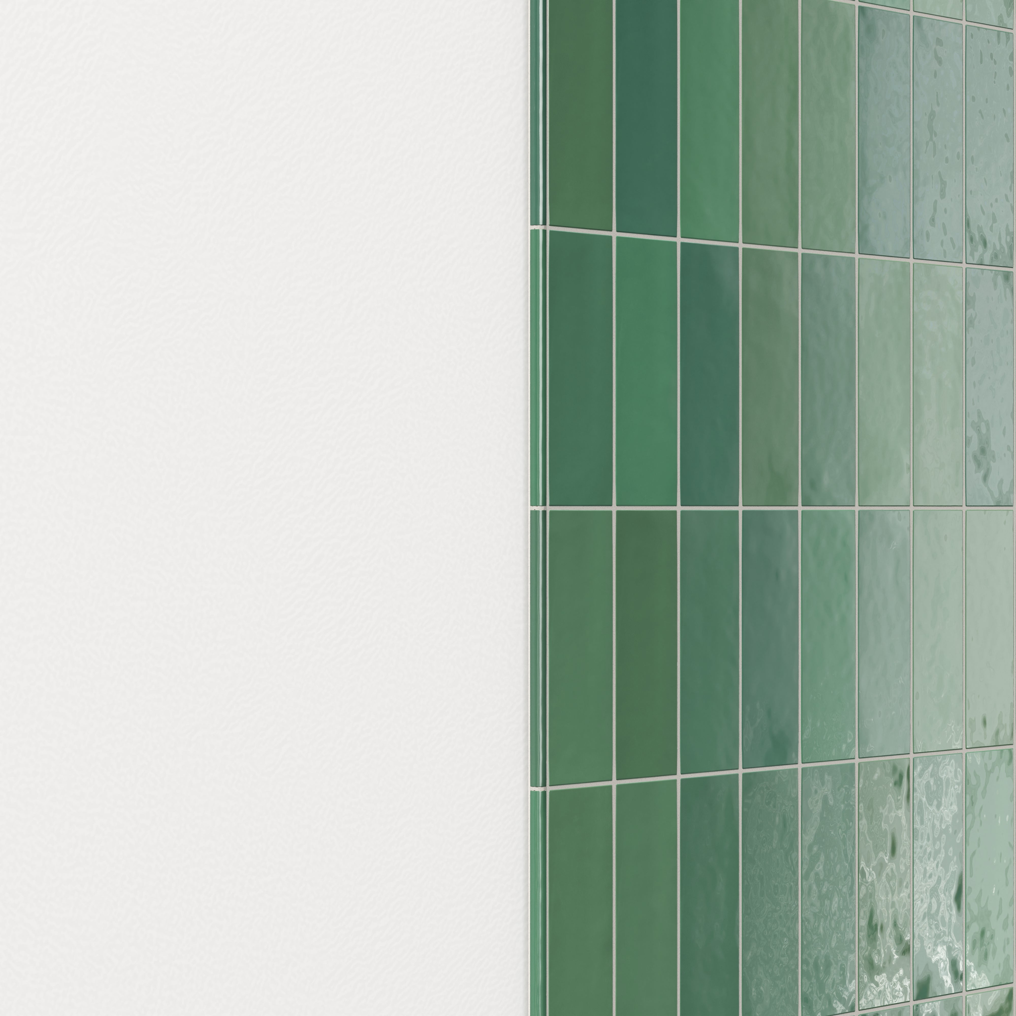 Jojo 0.43x6 Trim Glossy Porcelain Tile in Forest