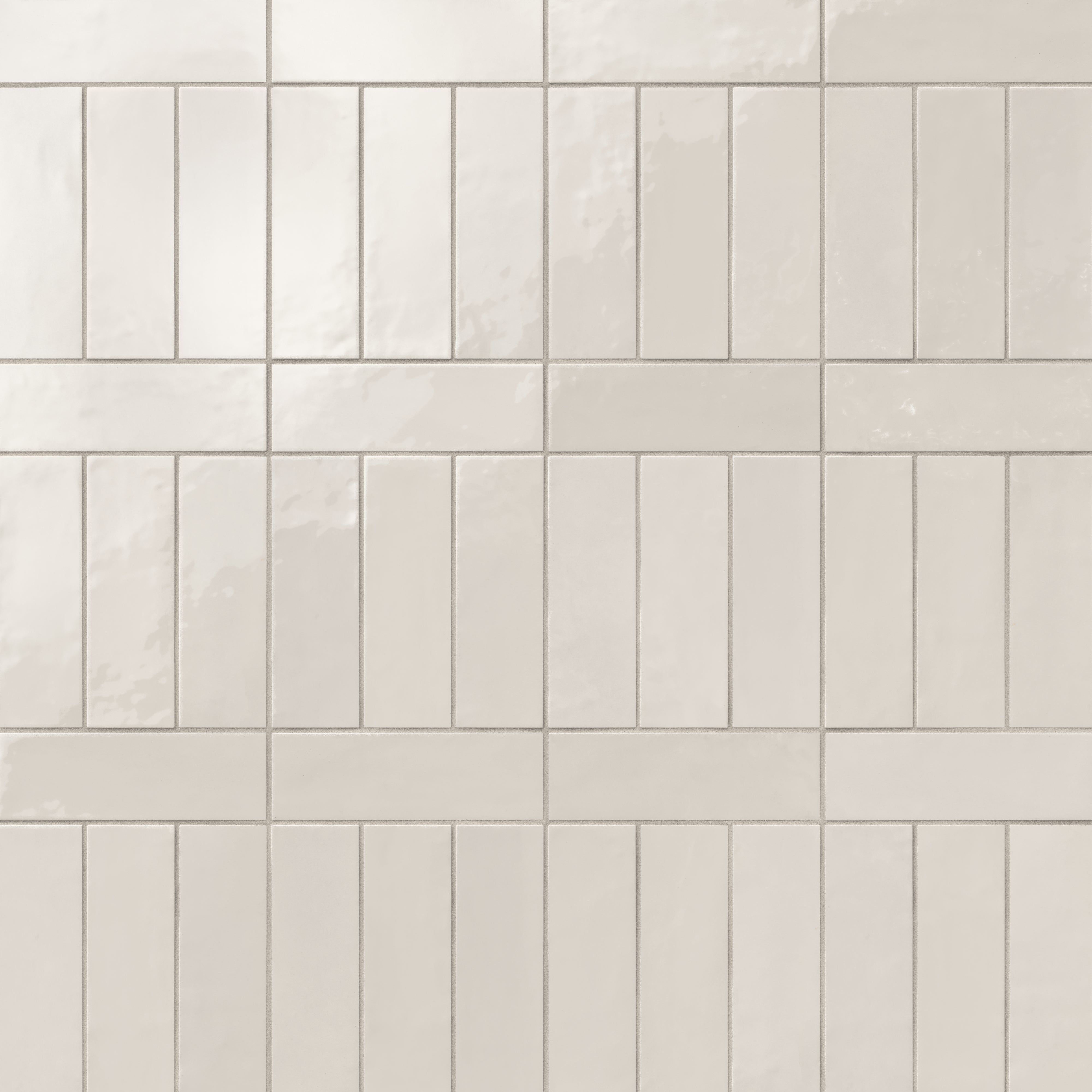 Cleo 2x6 Glossy Ceramic Tile in Cream