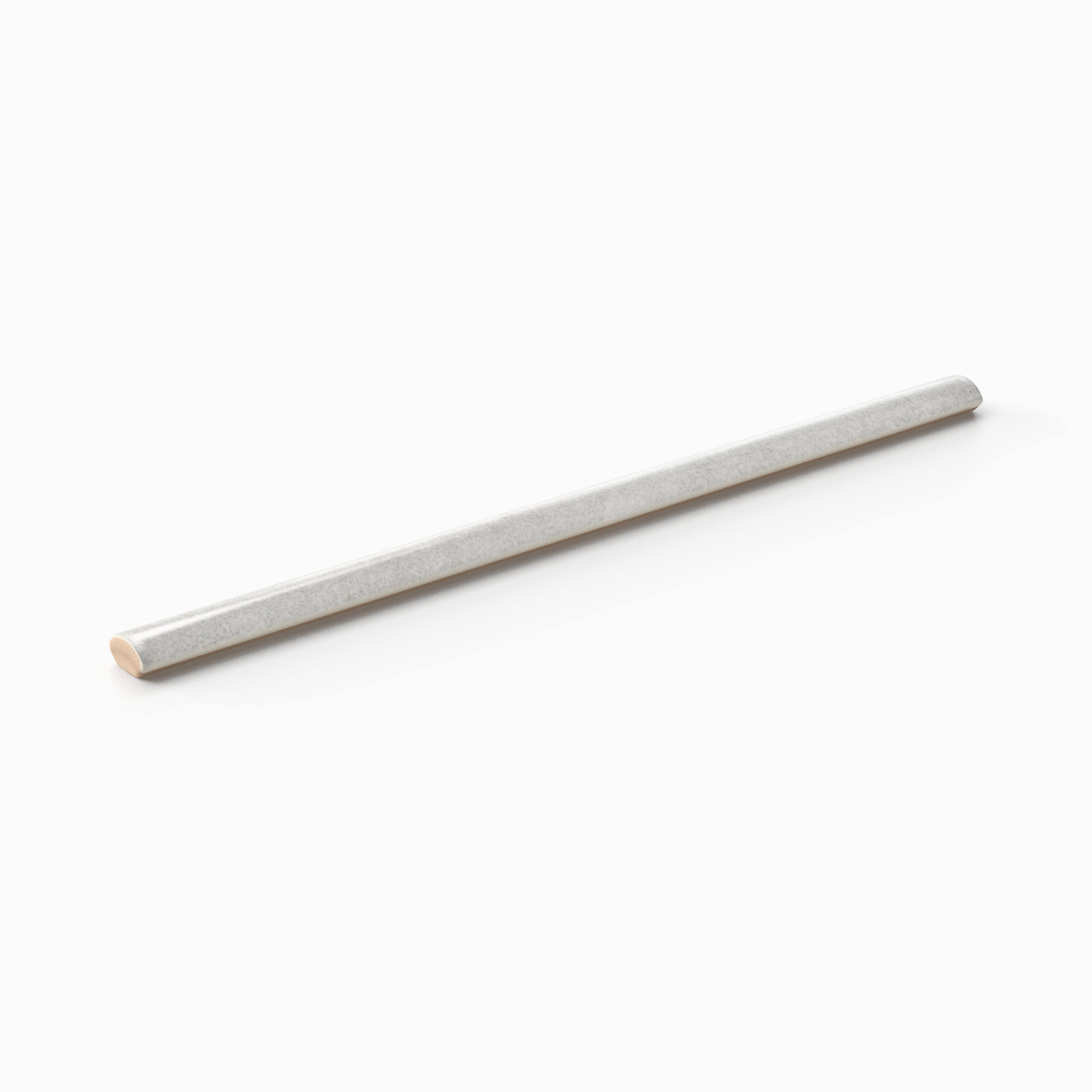 Cleo 0.43x6.3 Glossy Ceramic Rounded Edge Tile in Dove