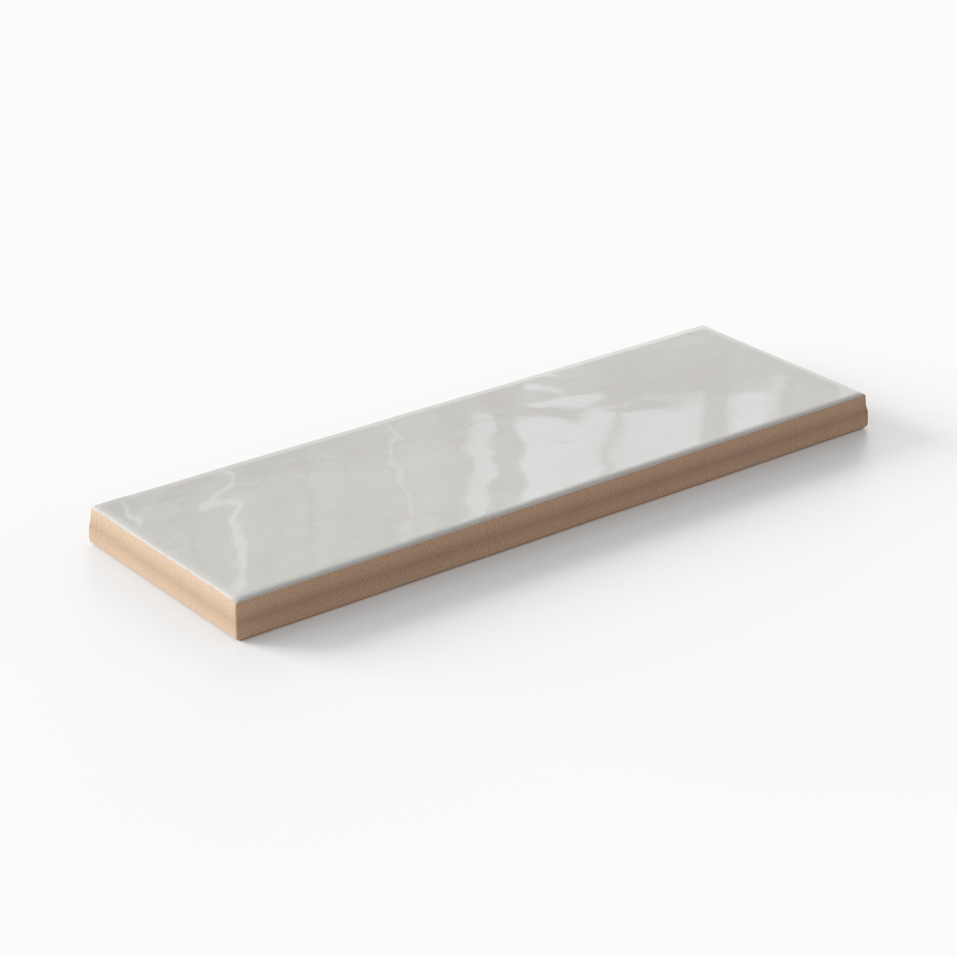 Cleo 2 x 6 Glossy Ceramic Tile in Cloud