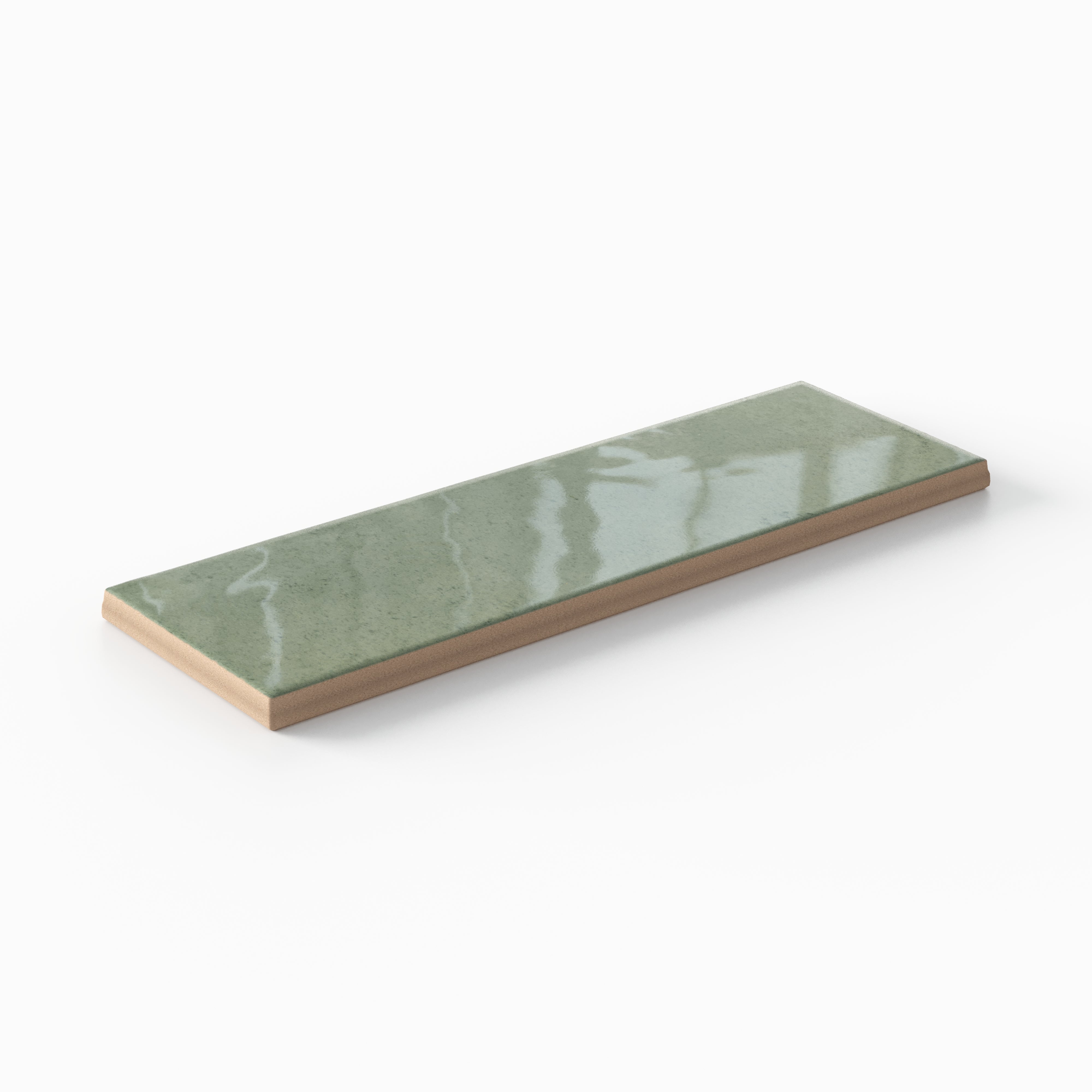 Cleo 2x6 Glossy Ceramic Tile in Sage