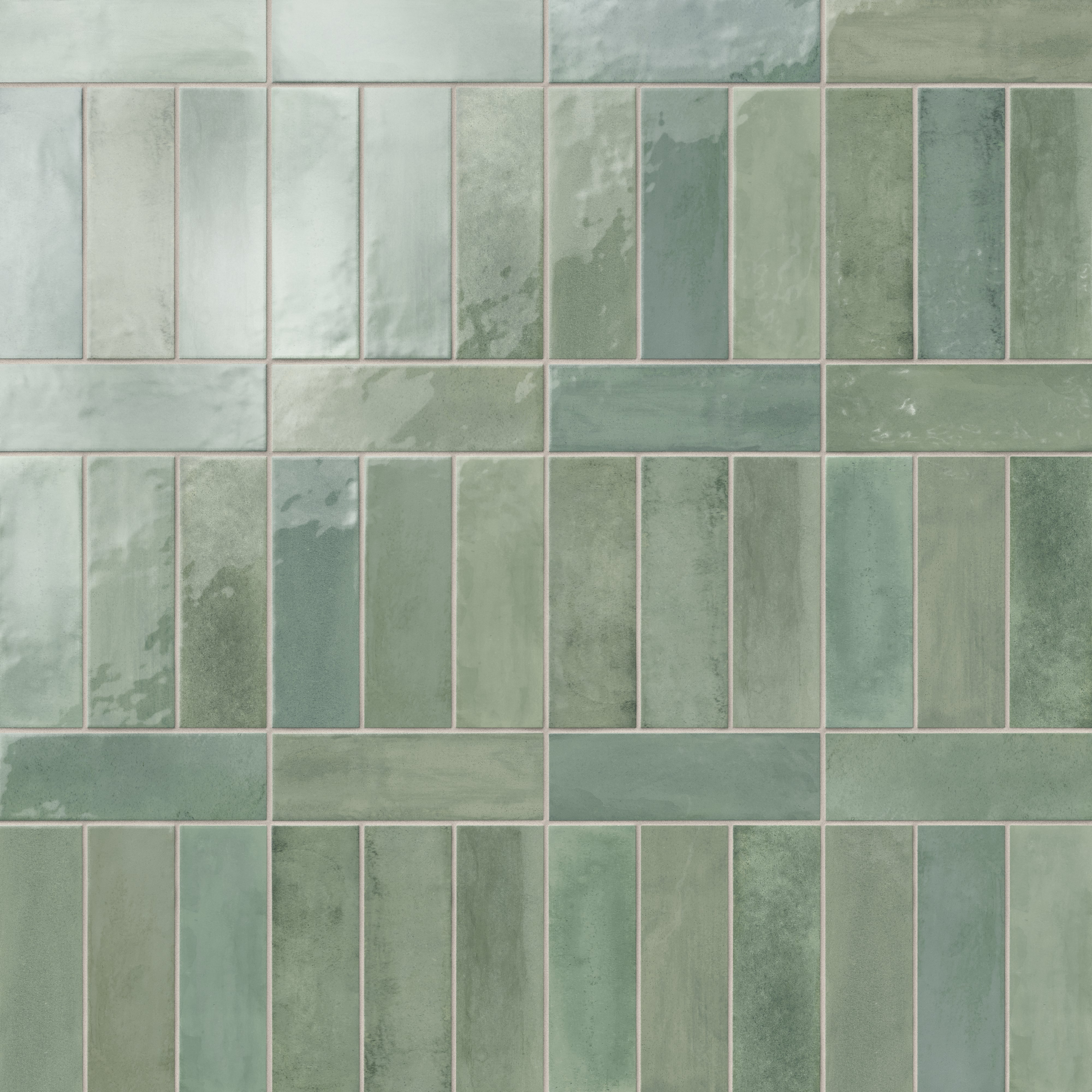 Cleo 2x6 Glossy Ceramic Tile in Sage