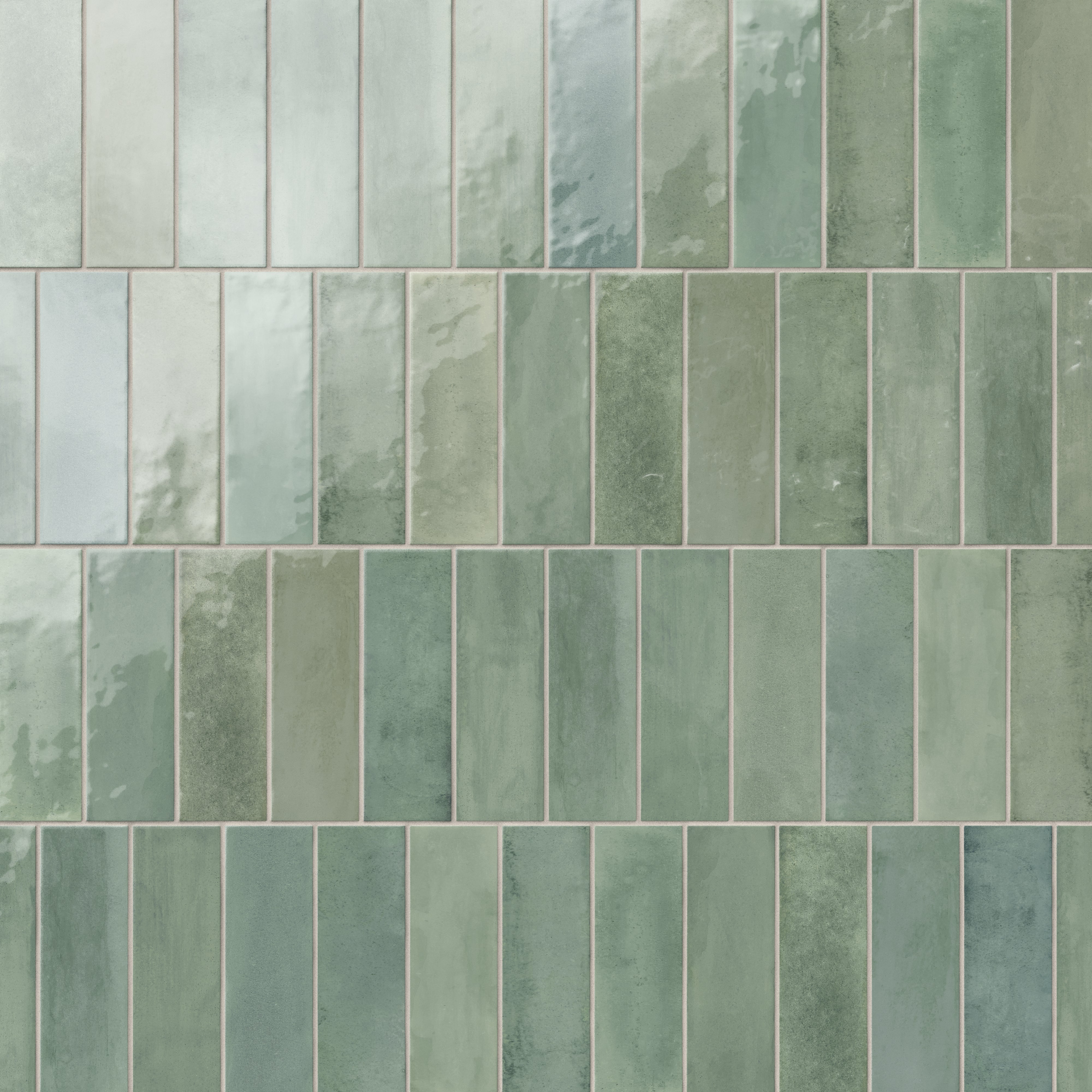 Cleo 2x6 Glossy Ceramic Tile in Sage