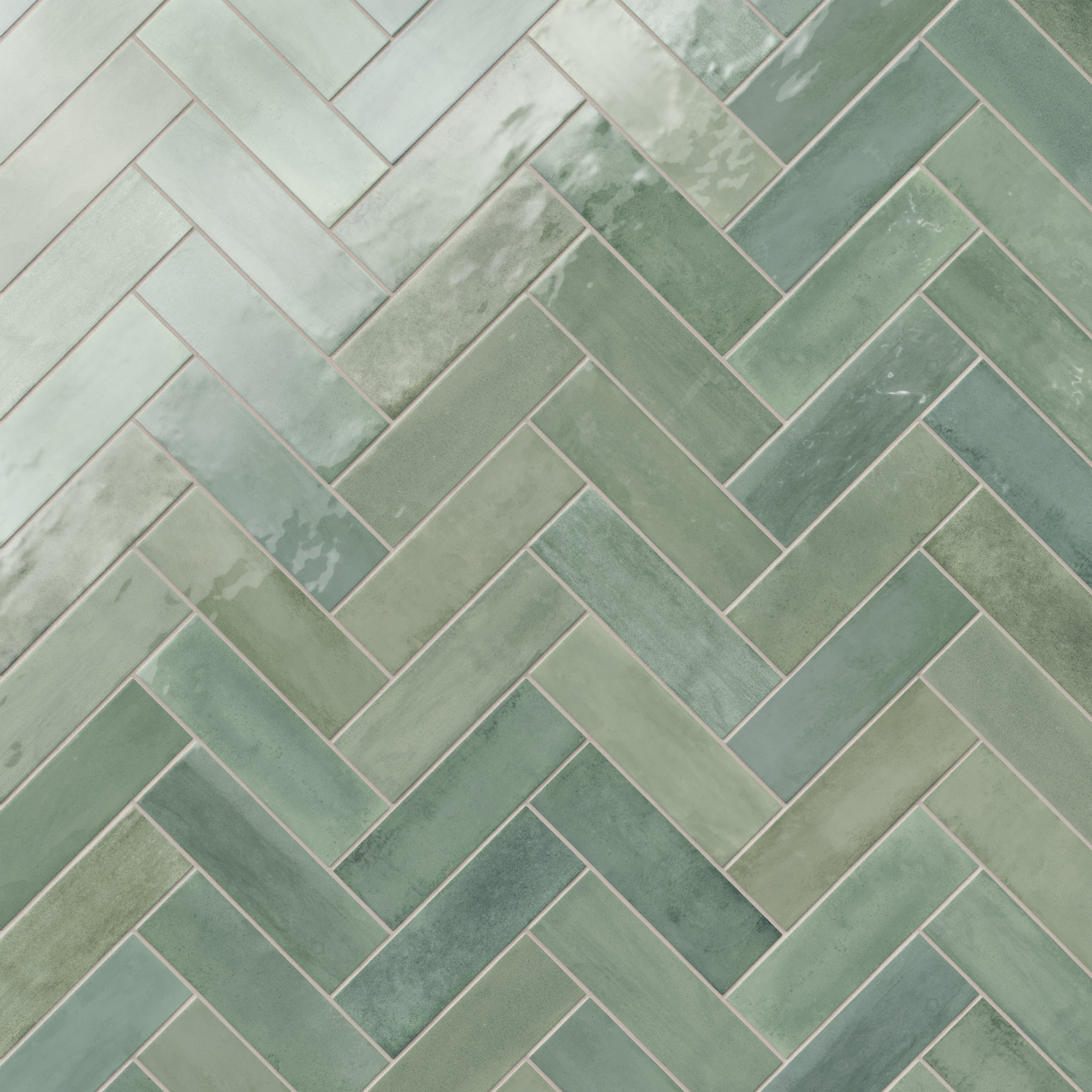 Cleo 2x6 Glossy Ceramic Tile in Sage