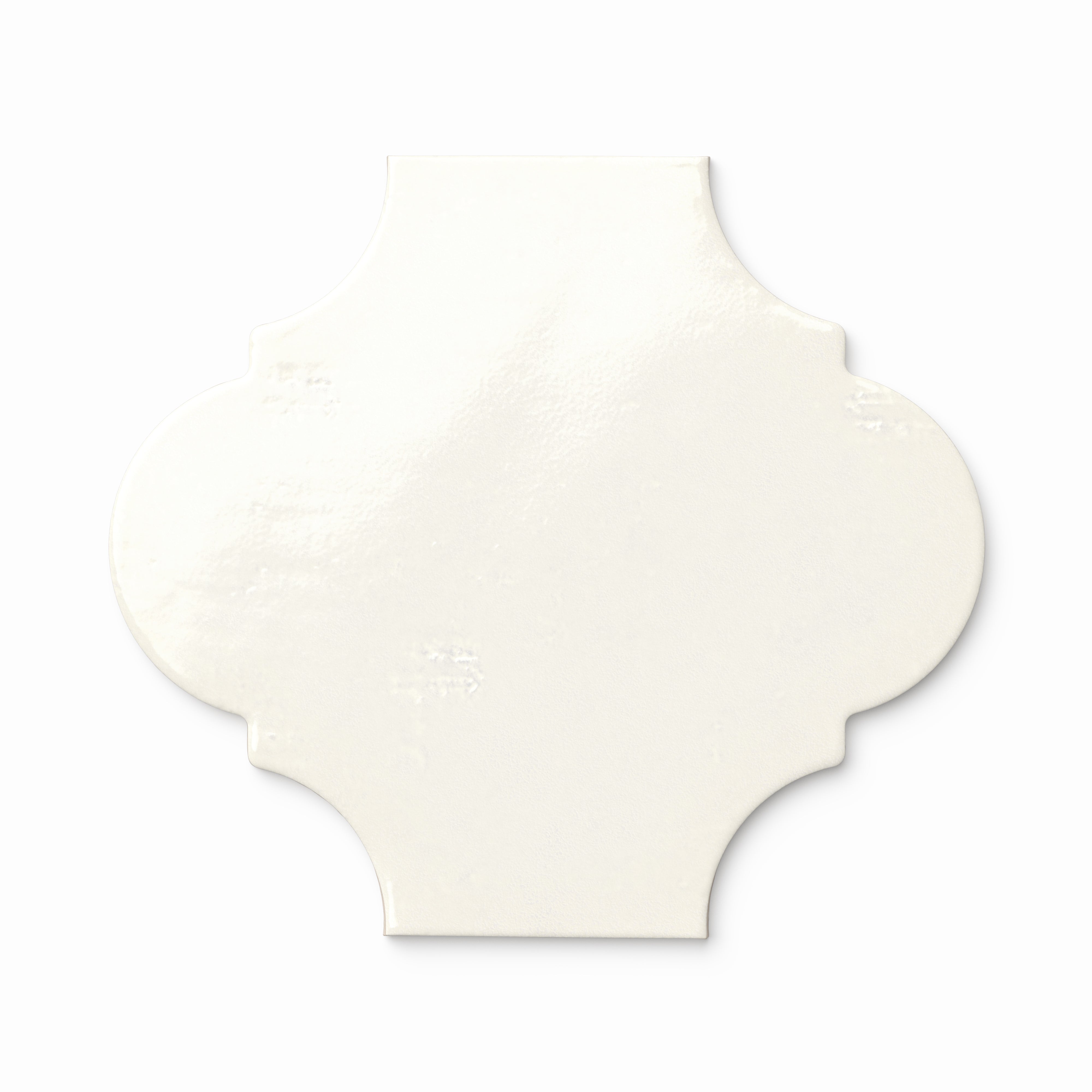 Amaya 10x11 Glossy Porcelain Lantern Tile in Canvas